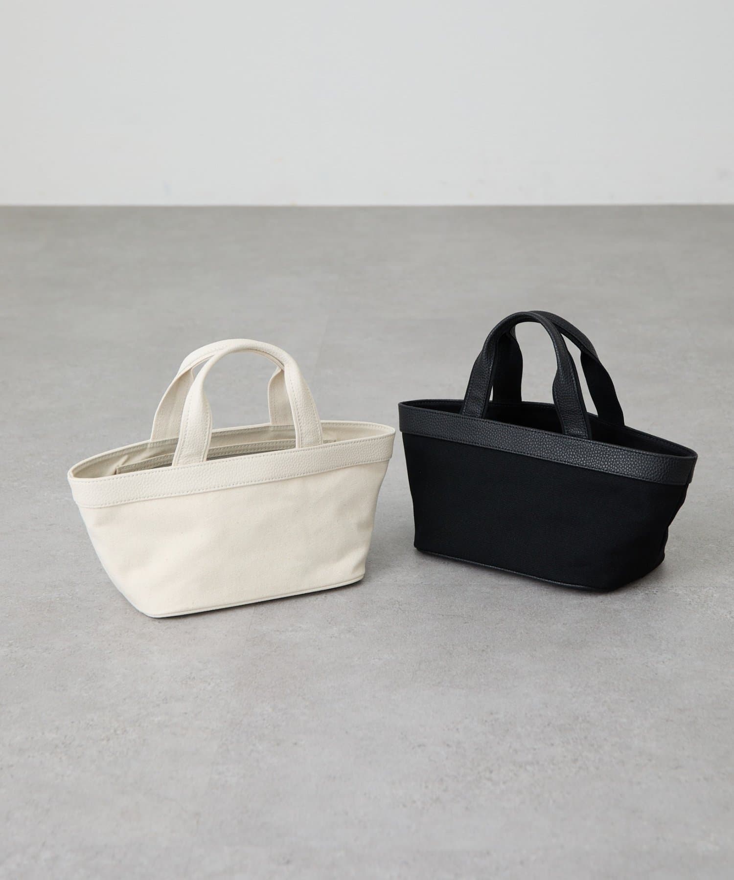 BEARDSLEY(ビアズリー) 《NOTHING WRITTEN》レザーコンビキャンバスミニトートバッグ