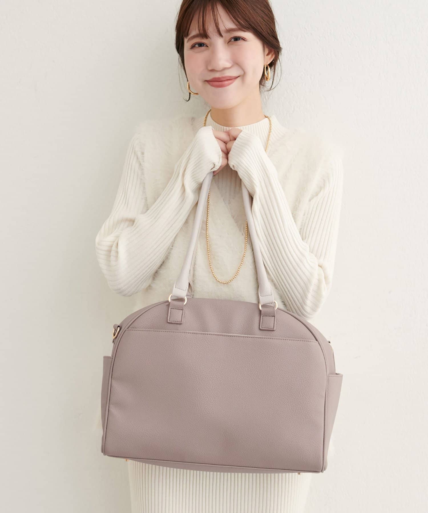 natural couture(ナチュラルクチュール) osonoボストンキャリーオンBAG