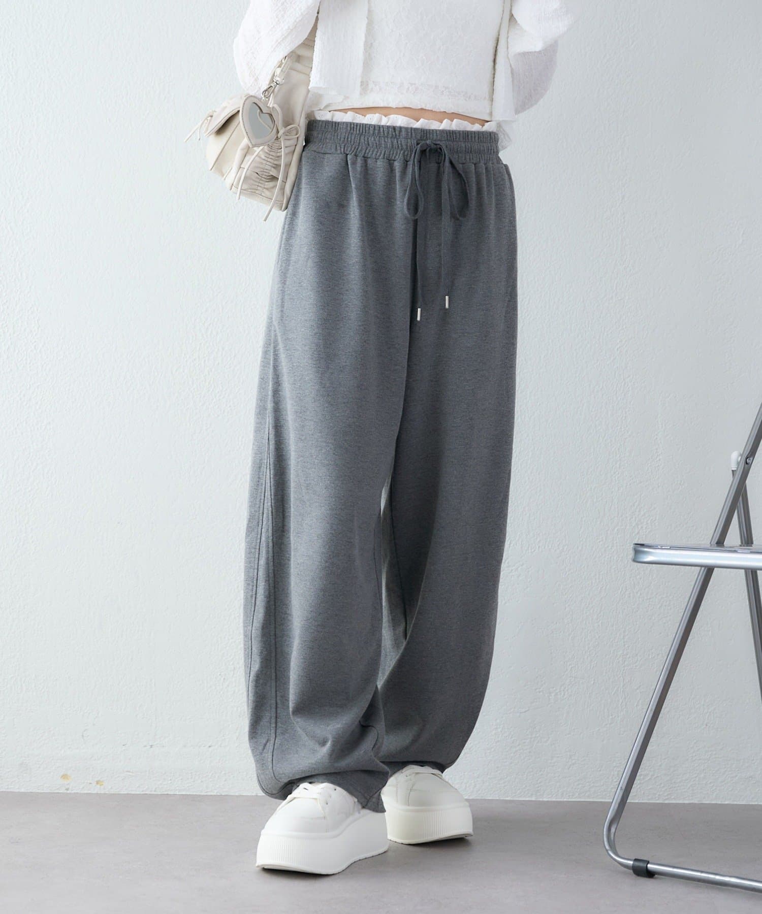 one after another NICE CLAUP(ワンアフターアナザー ナイスクラップ) レーススウェットカーブパンツ