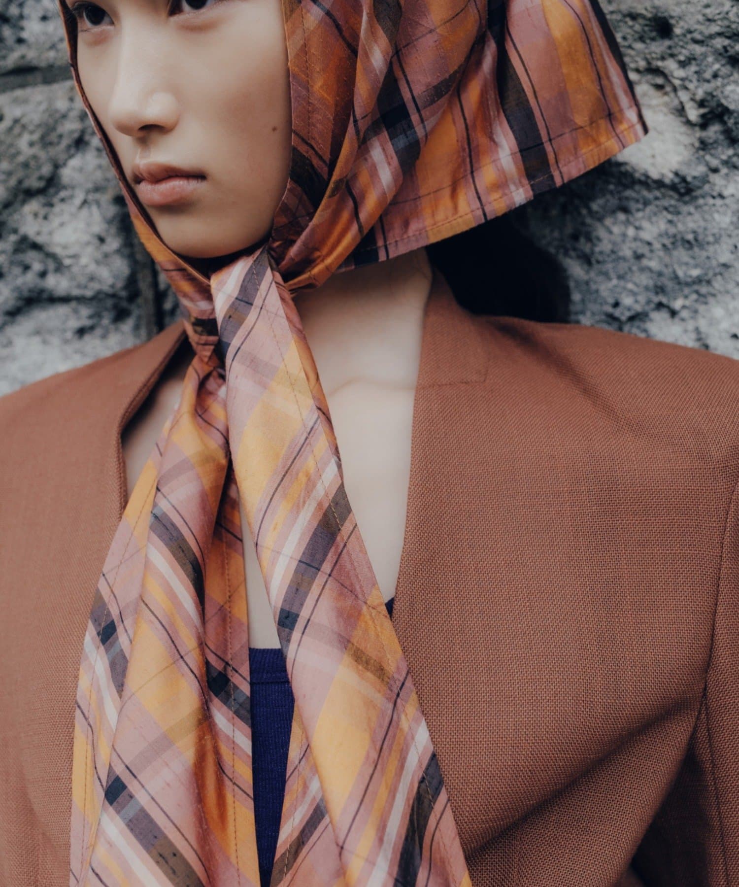 Pasterip(パセリ) Check sheer multiway scarf Check sheer multiway scarf | Pasterip(パセリ)レディース