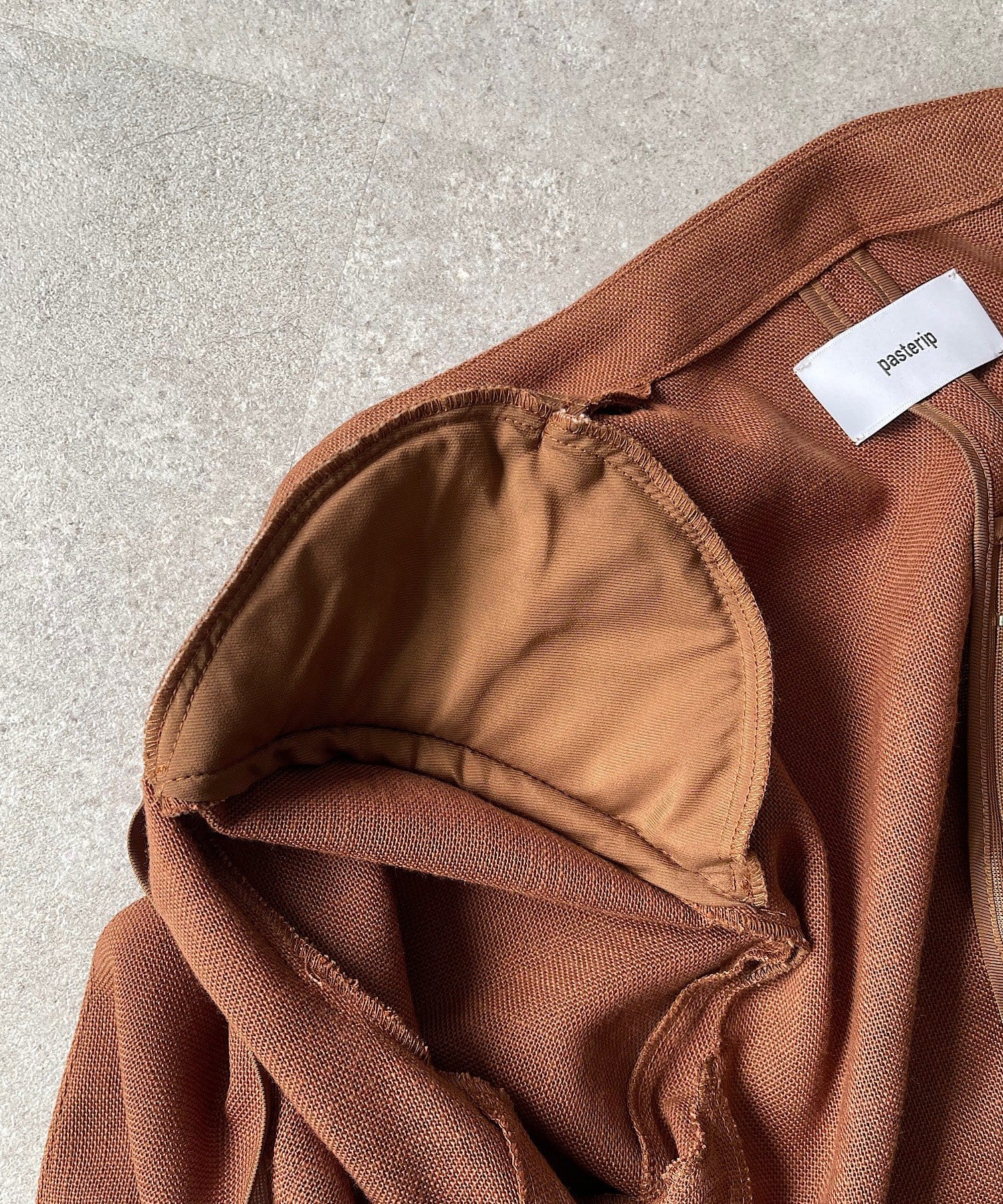 Pasterip(パセリ) Collarless KARAMI jacket