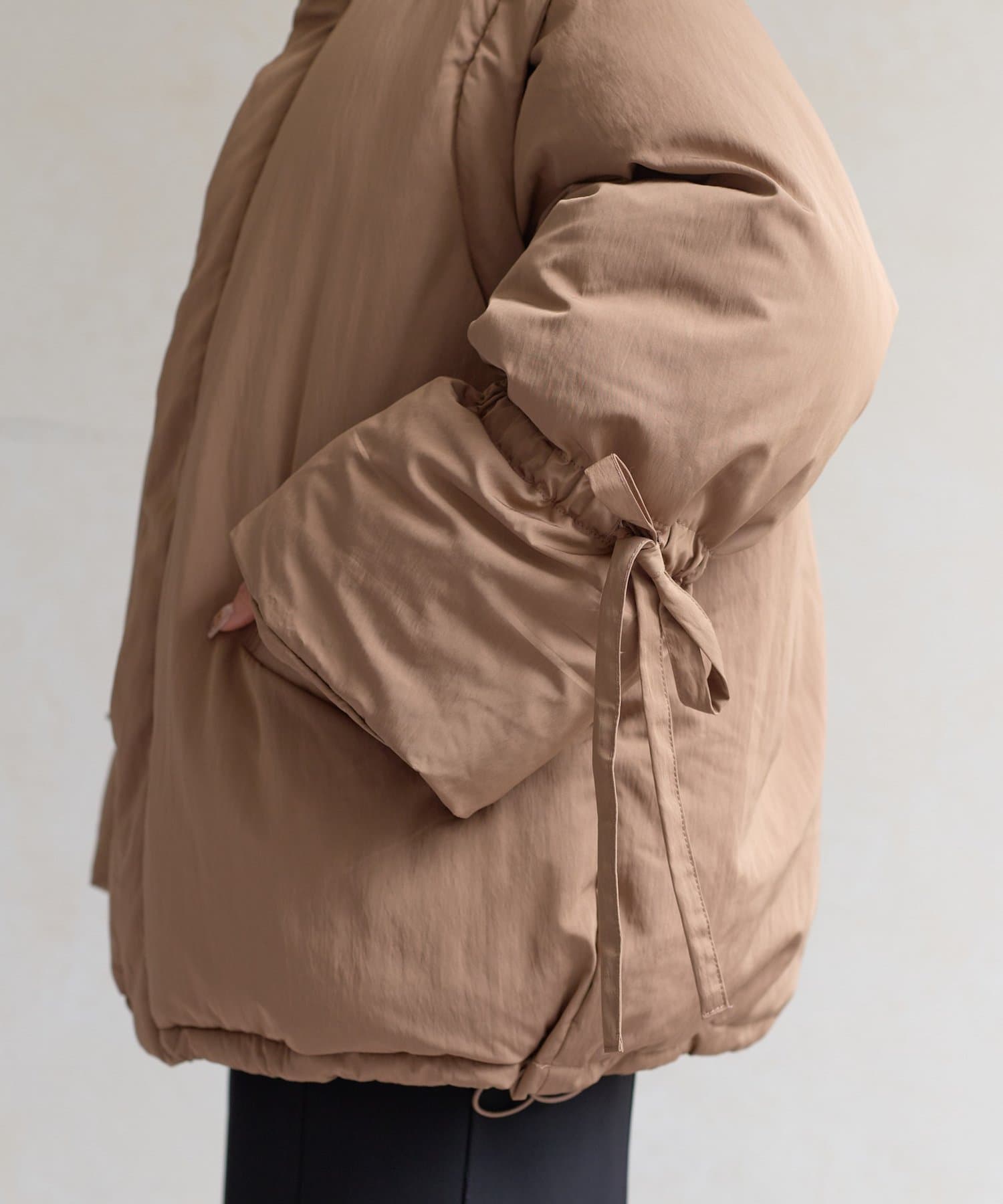 Thevon.(ゼヴォン) 2WAYスタンドネック中綿ブルゾン