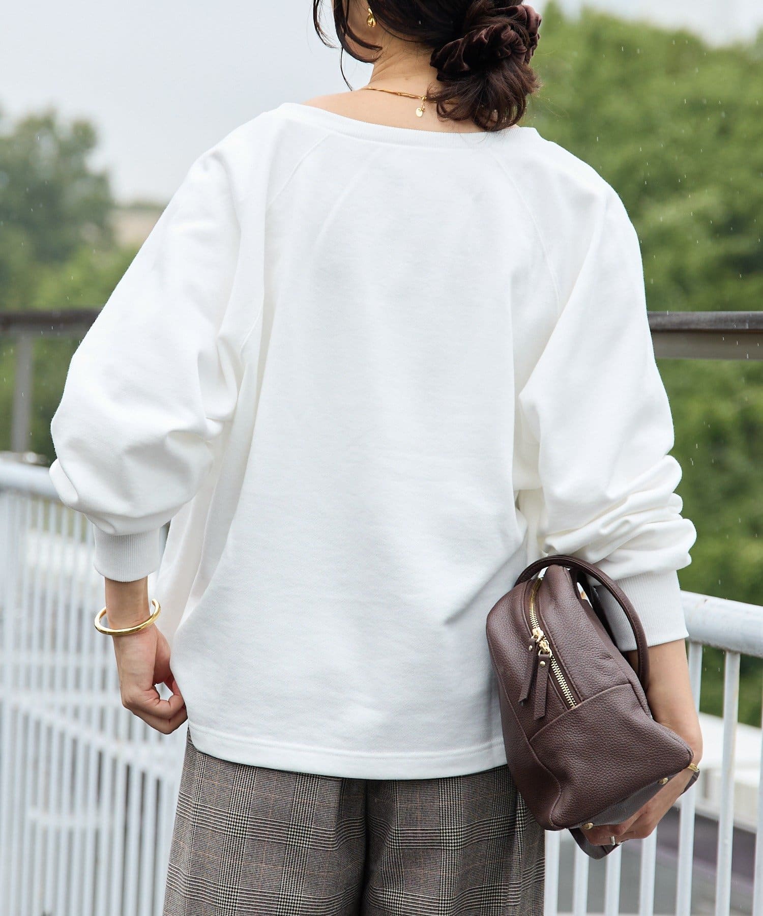 RIVE DROITE(リヴドロワ) 予約【新色追加/抜け感◎】ハーフZIPスウェット