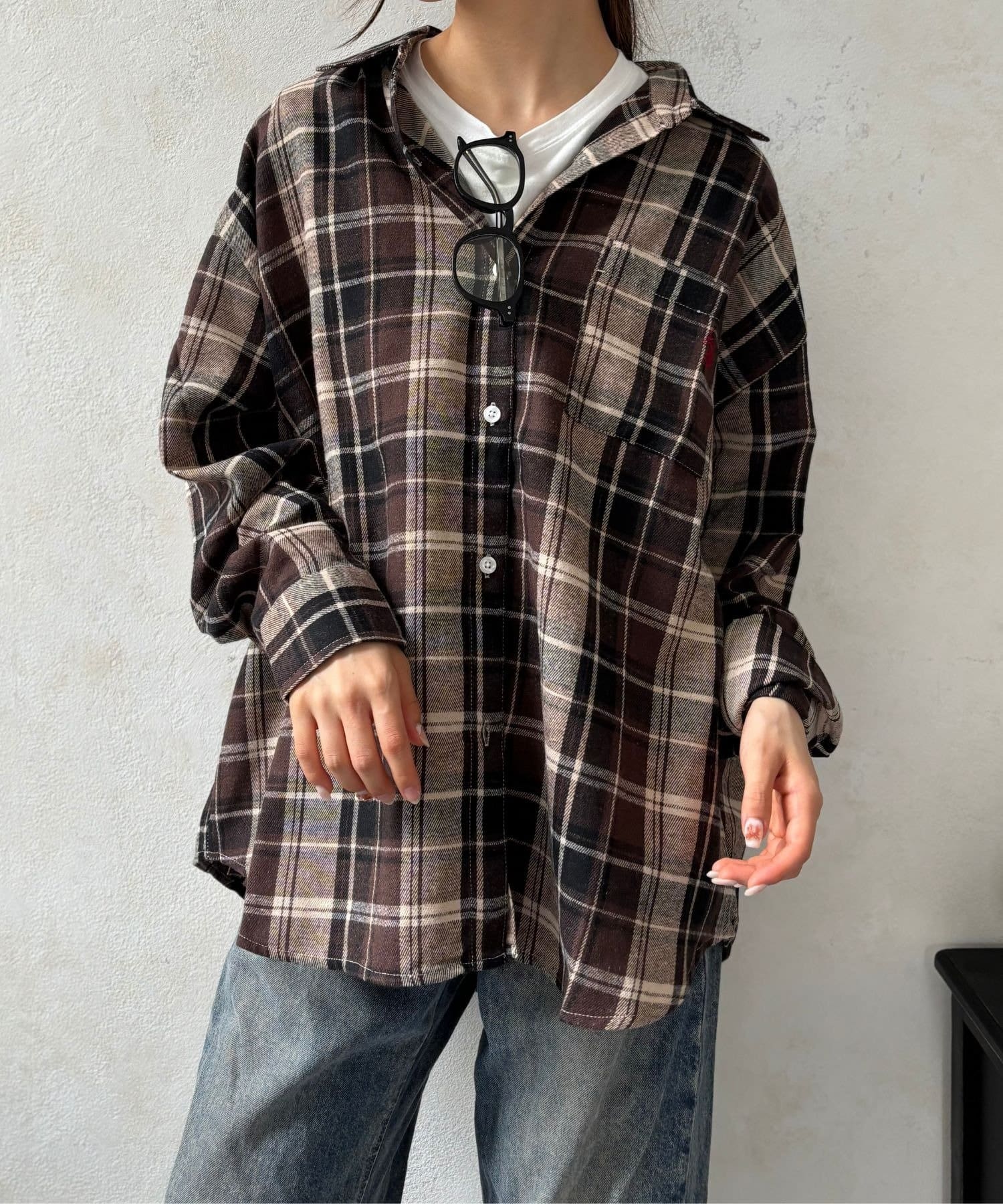 LOCUST(ローカスト) U.S.POLO チェックバックタックシャツ