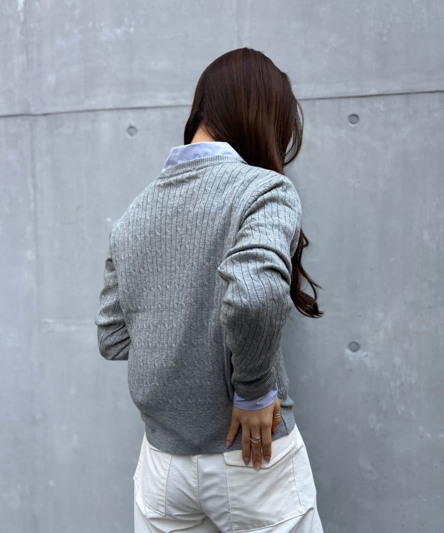 LOCUST(ローカスト) 【U.S.POLO ASSN.】 ケーブルニットカーデ