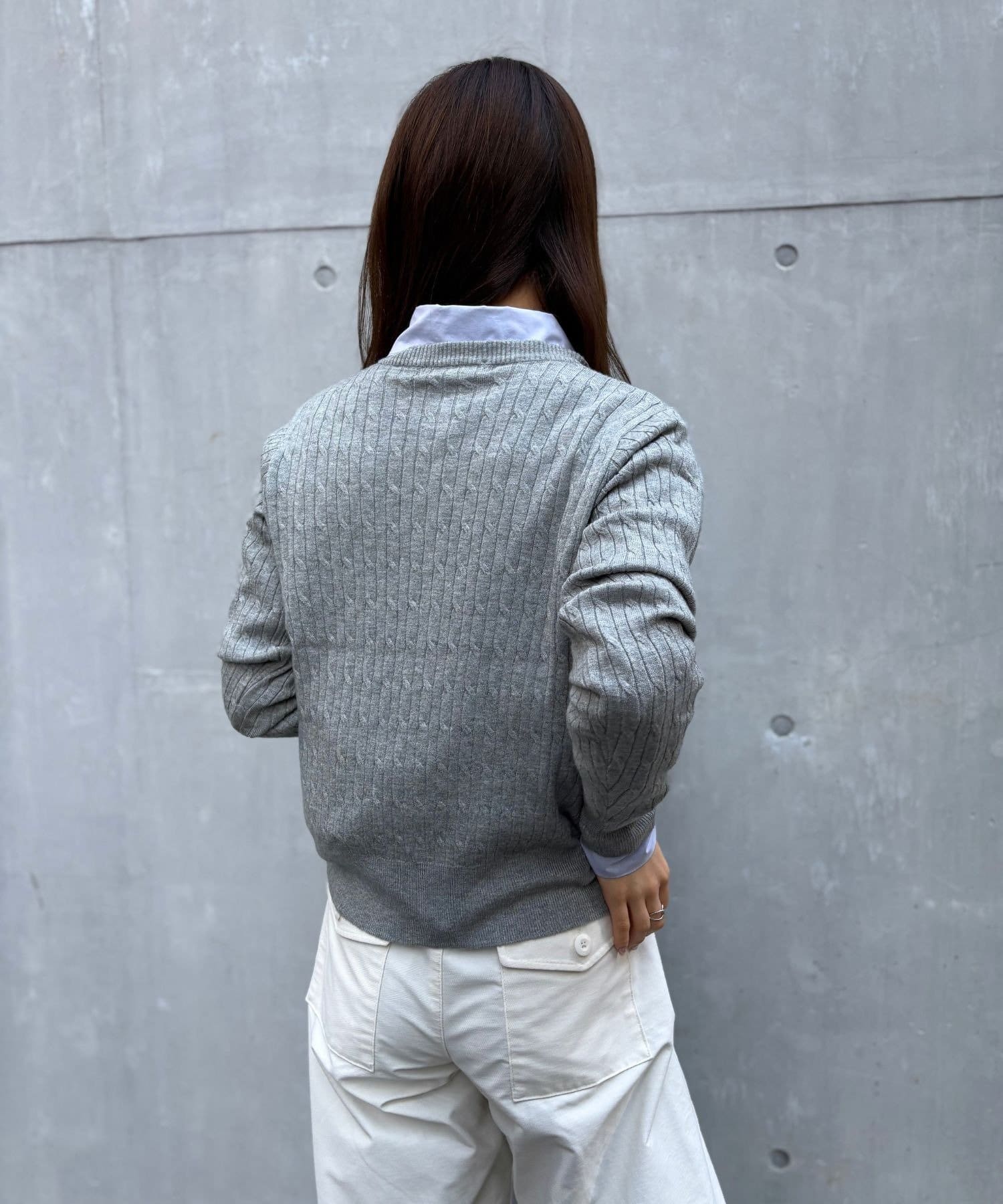 LOCUST(ローカスト) 【U.S.POLO ASSN.】 ケーブルニットカーデ