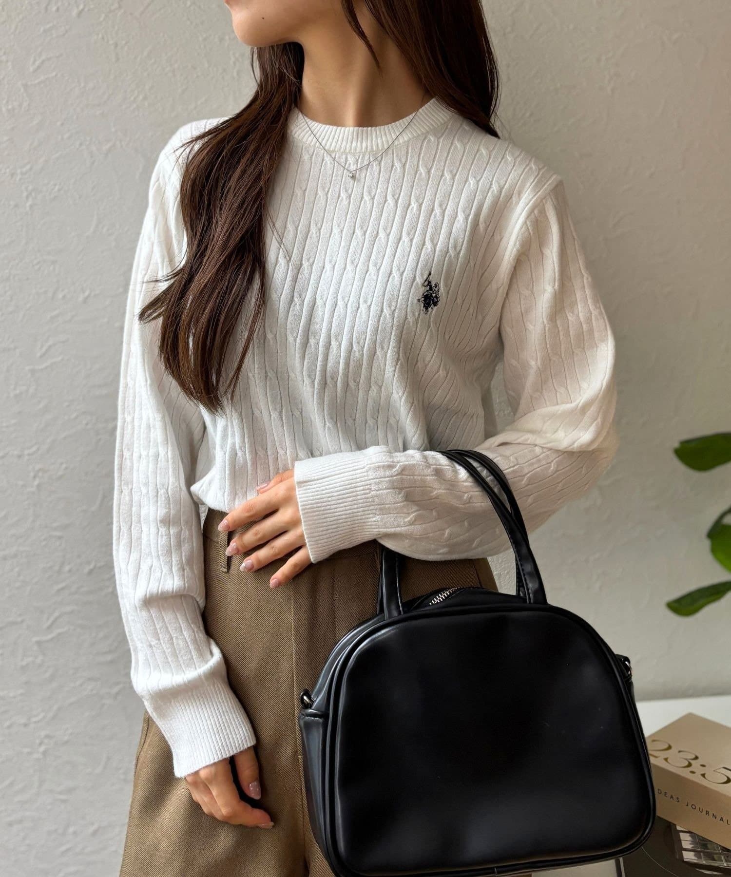 LOCUST(ローカスト) 【U.S.POLO ASSN.】 ケーブルニットプルオーバー