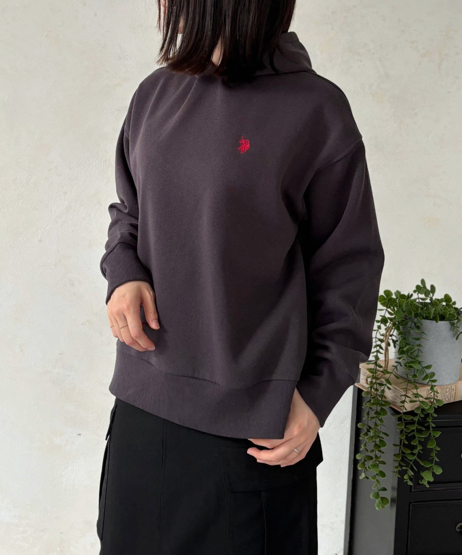 LOCUST(ローカスト) 【U.S.POLO ASSN.】裏起毛サイドスリットパーカー