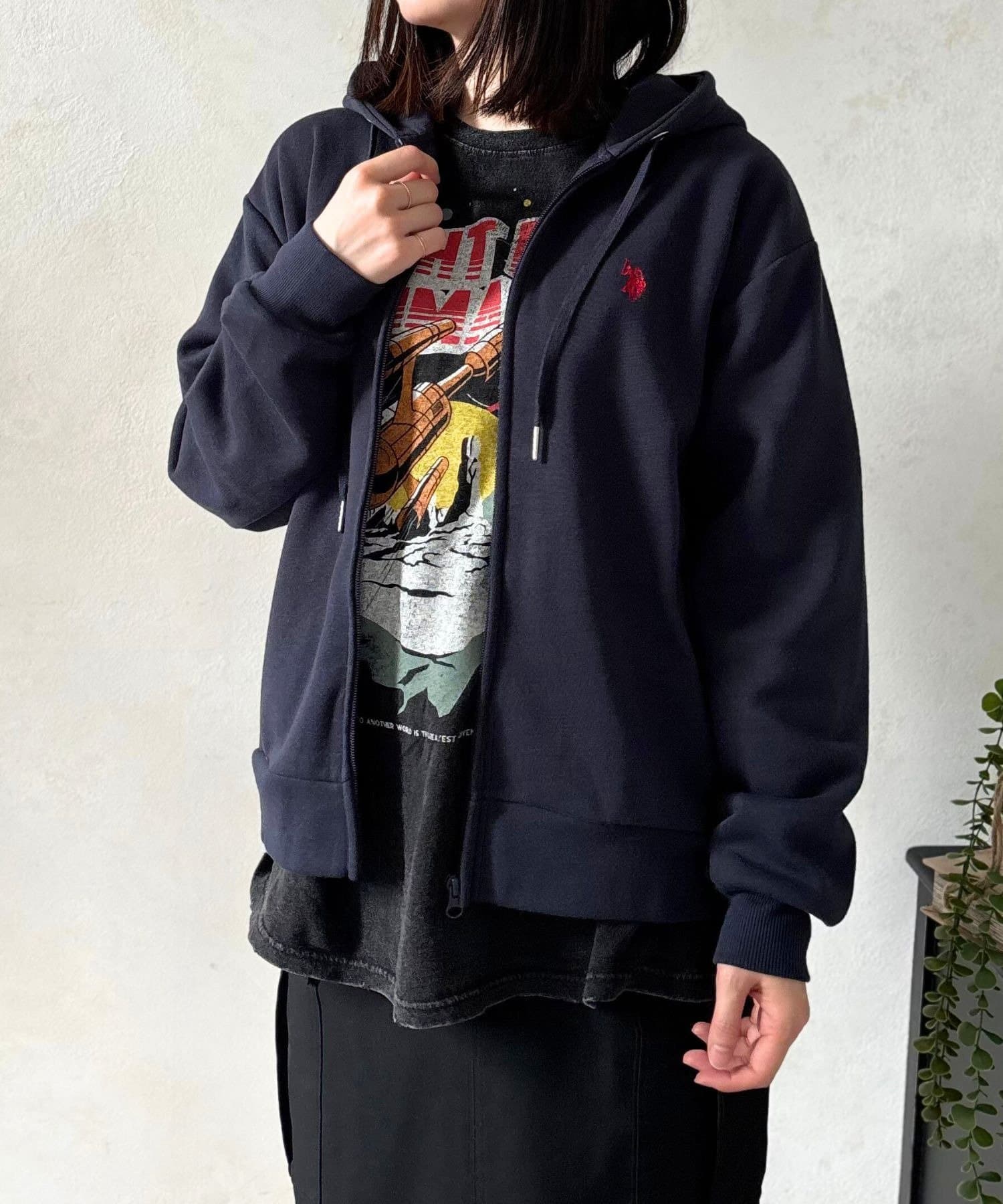 LOCUST(ローカスト) 【U.S.POLO ASSN.】ジップアップパーカー