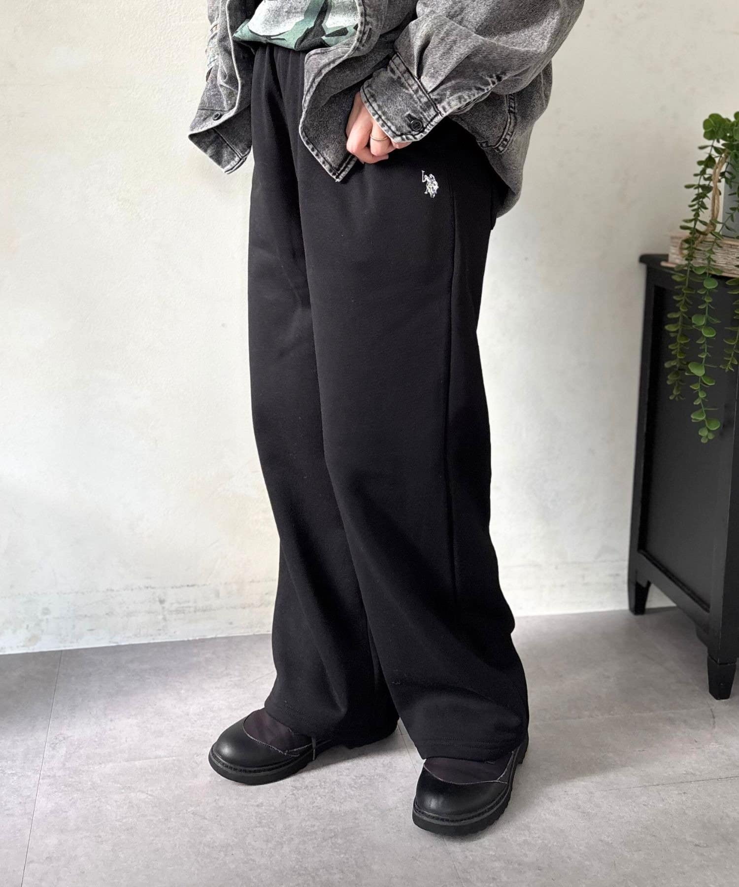 LOCUST(ローカスト) 【U.S.POLO ASSN.】スウェットワイドパンツ