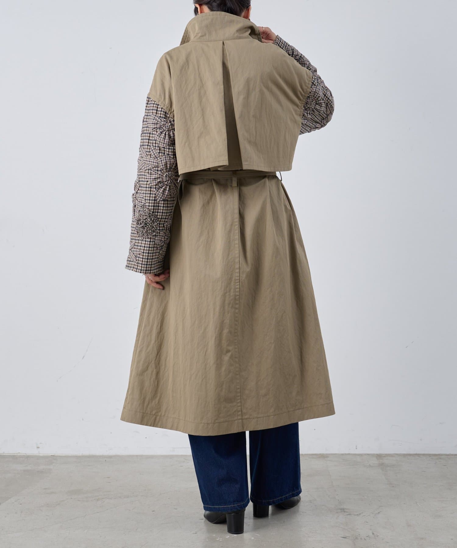 Ii⚘ビアズリーコート 15 quinze》袖立体刺繍コート | BEARDSLEY(ビアズリー