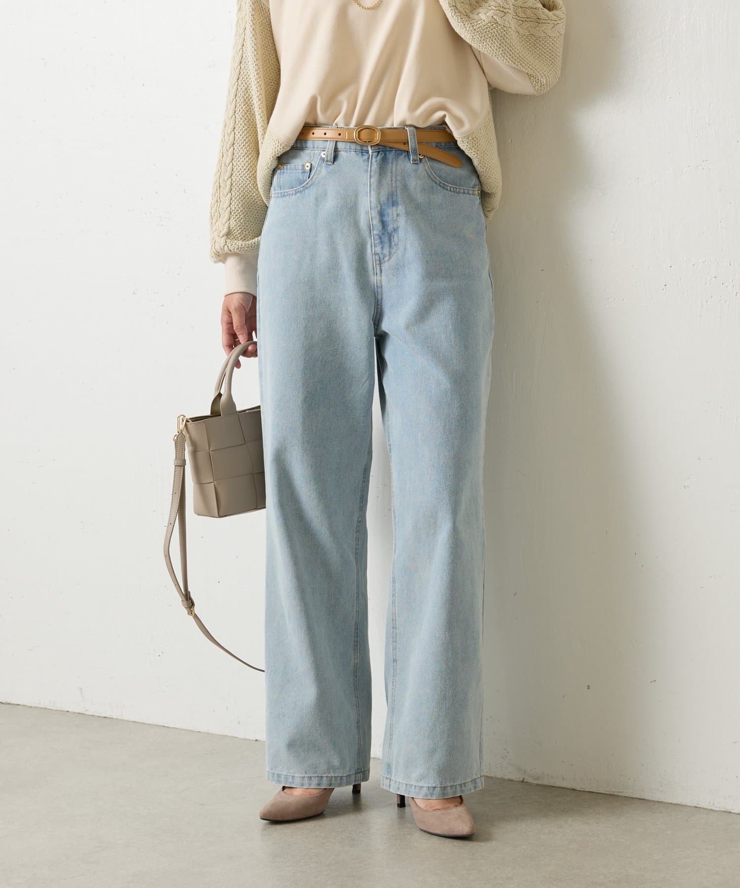 Jena　espace merveilleux(ジェナ　エスパスメルヴェイユ) 【サイズ展開あり】【WEB限】ストレートデニムパンツ
