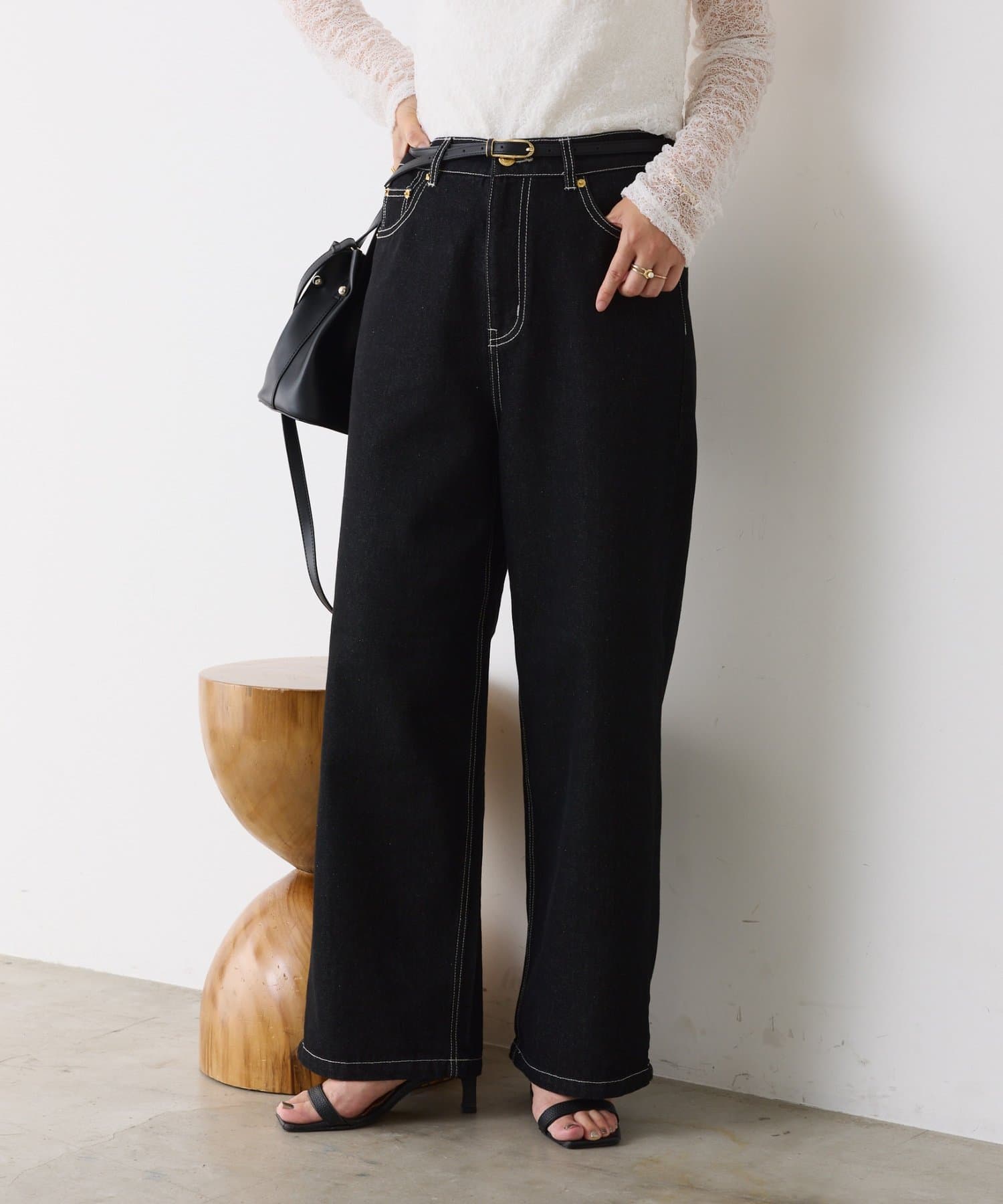 Jena　espace merveilleux(ジェナ　エスパスメルヴェイユ) 【サイズ展開あり】【WEB限】ストレートデニムパンツ