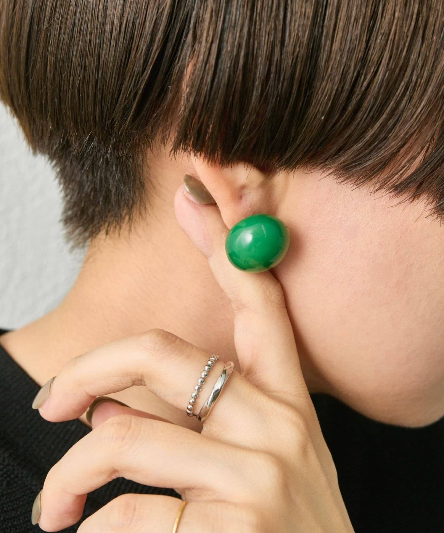 ear PAPILLONNER(イア パピヨネ) アメ玉樹脂ピアス