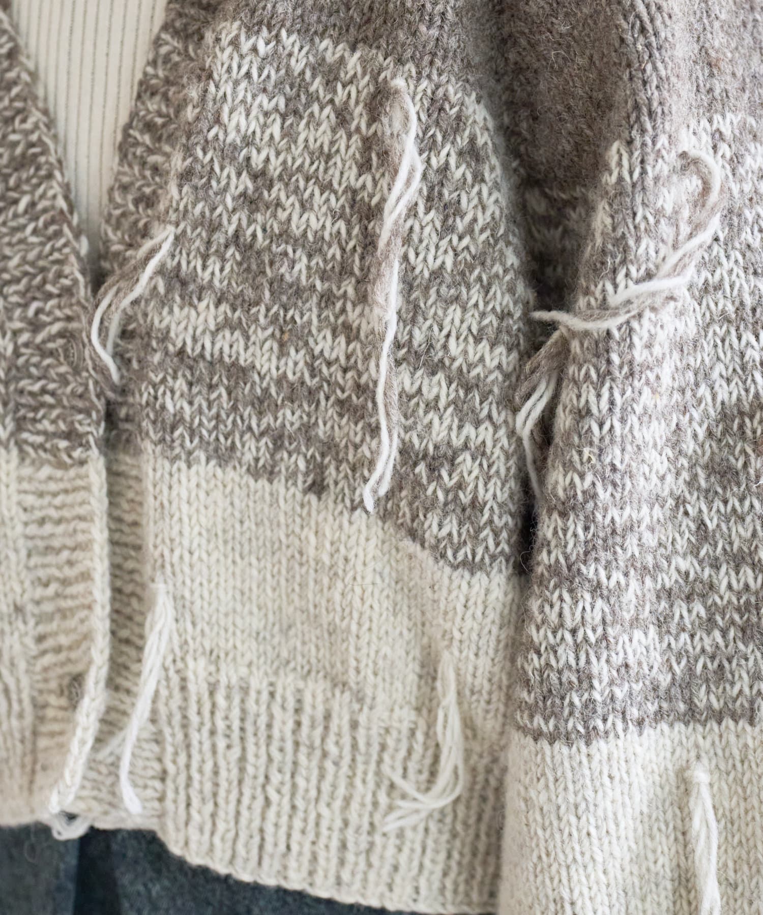 OUTLET(アウトレット) 【Kastane】フリンジハンドニットカーディガン