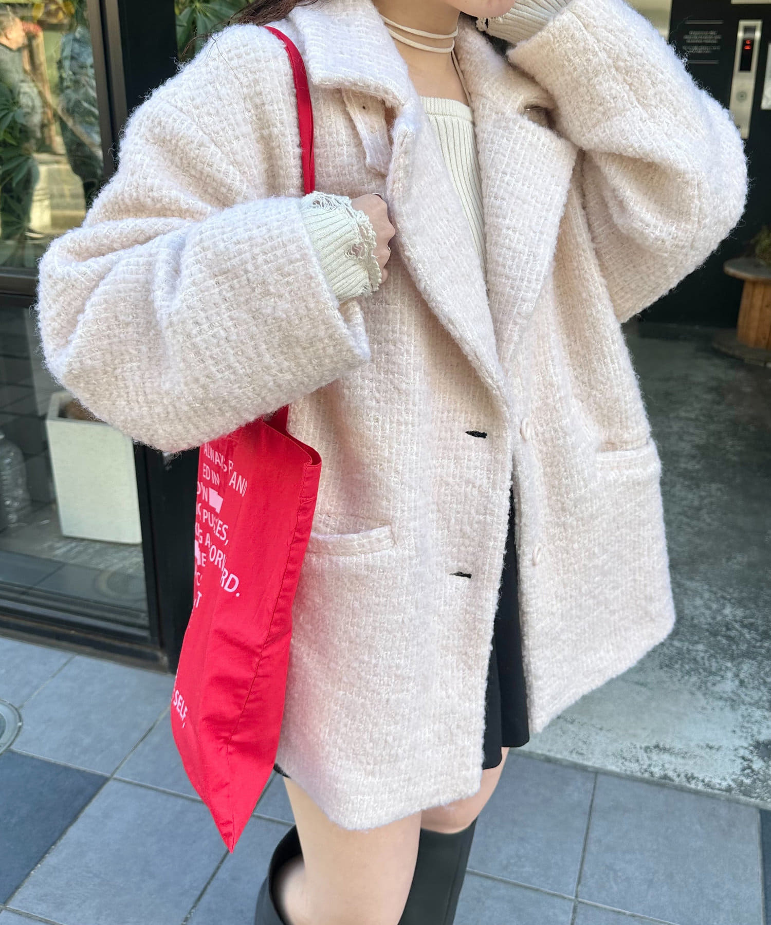 Kastane】ニットジャガードコート | OUTLET(アウトレット