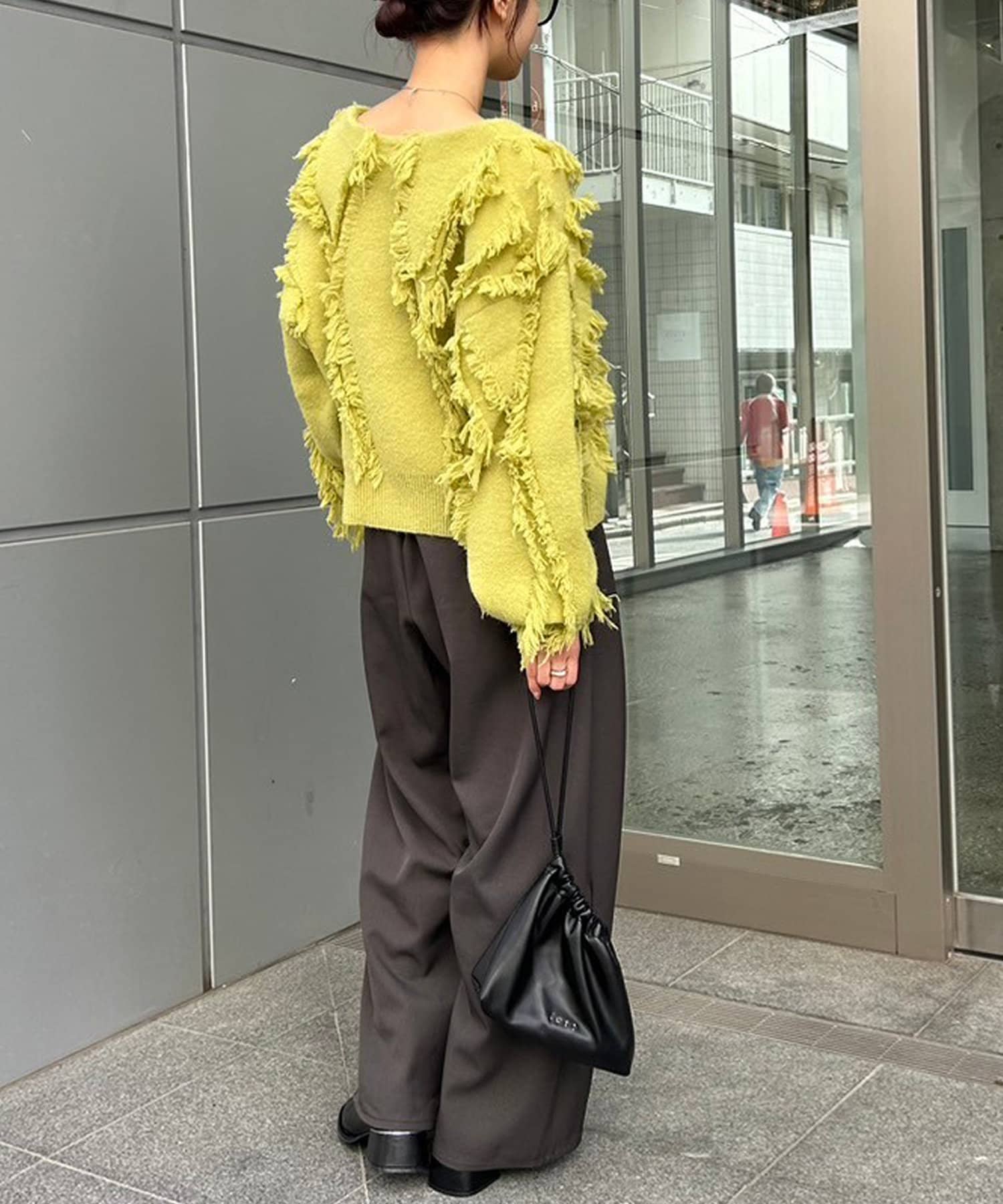 OUTLET(アウトレット) 【mystic】フリンジニット