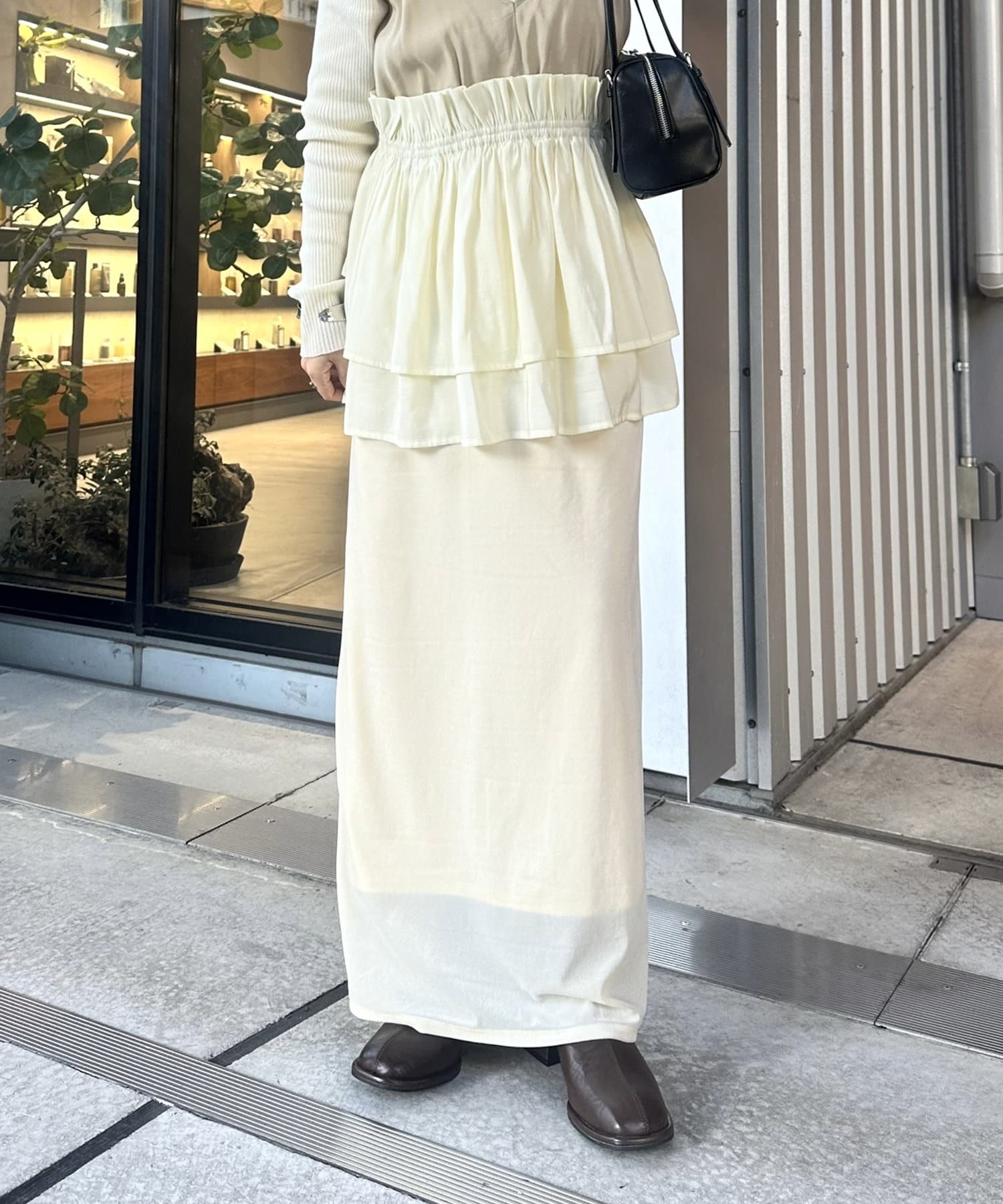 OUTLET(アウトレット) 【mystic】ベロアナロースカート