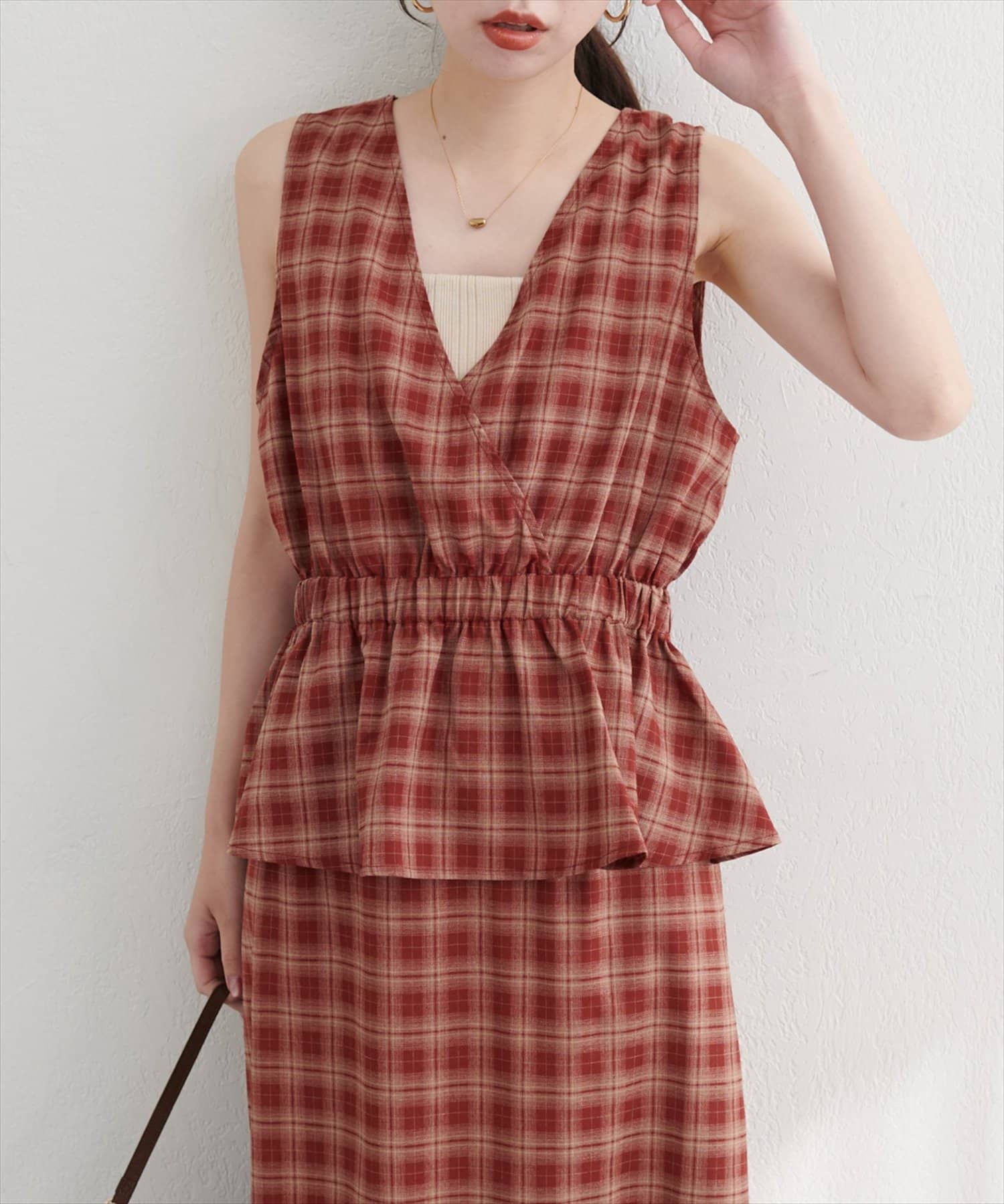 natural couture(ナチュラルクチュール) 【WEB限定】２WAYカシュクールビスチェ