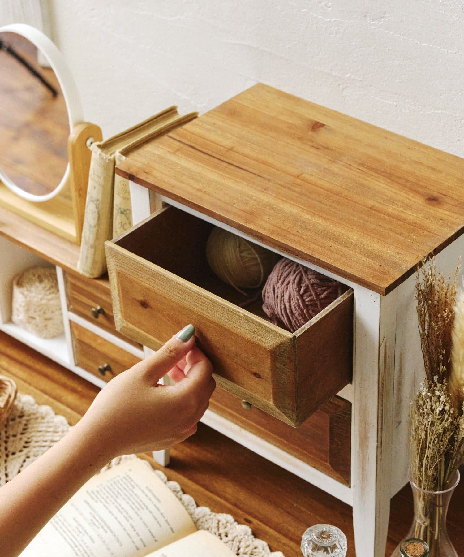 salut! サリュ ＊ アイアンウッド2ドロワーテーブル テレビ台にも WEB限定アイアンウッド2ドロワーテーブル | salut!(サリュ