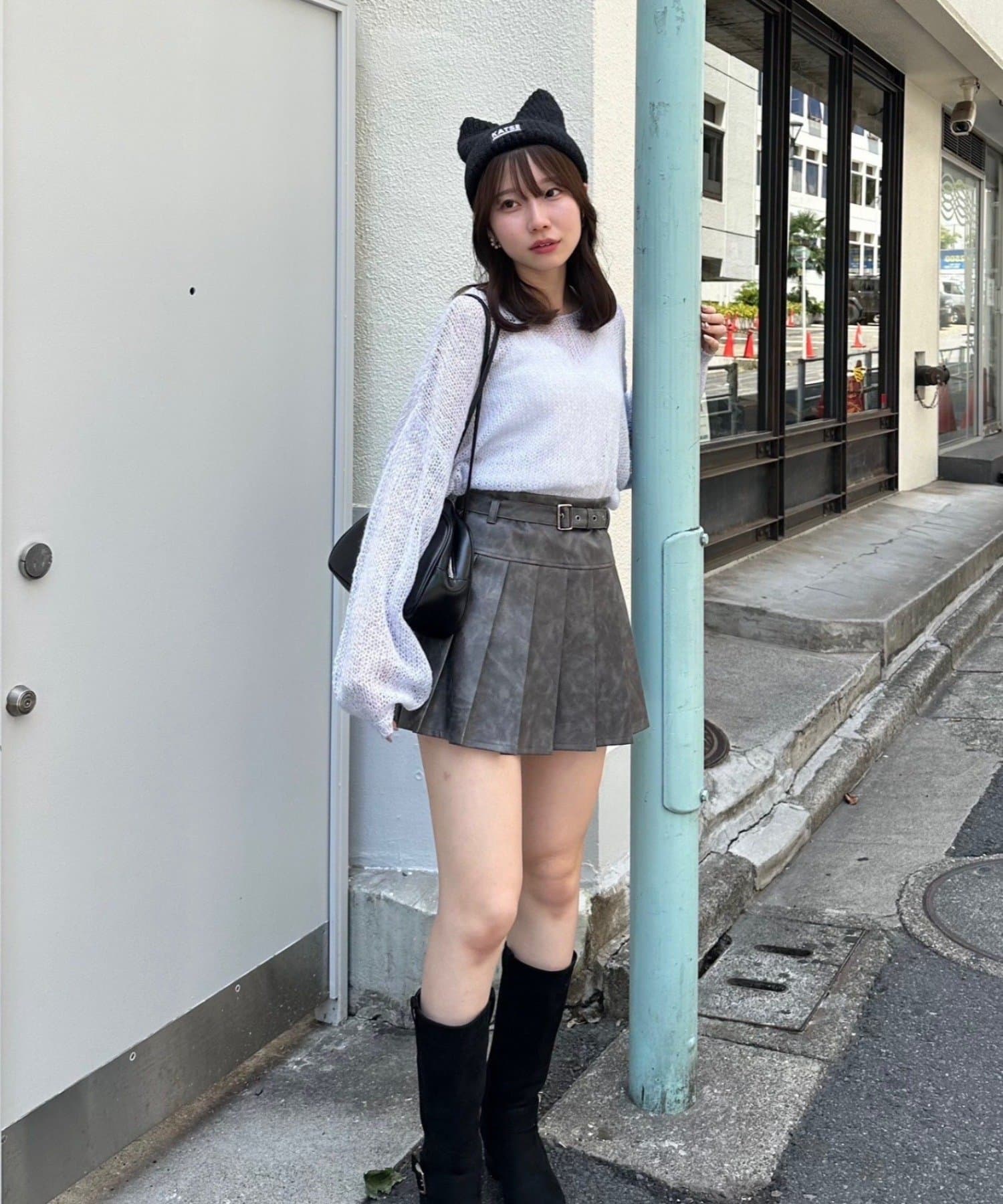 NICE CLAUP / OLIVE des OLIVE OUTLET(ナイスクラップ  / オリーブ デ オリーブ アウトレット) 【RMAF】ねこみみニット帽