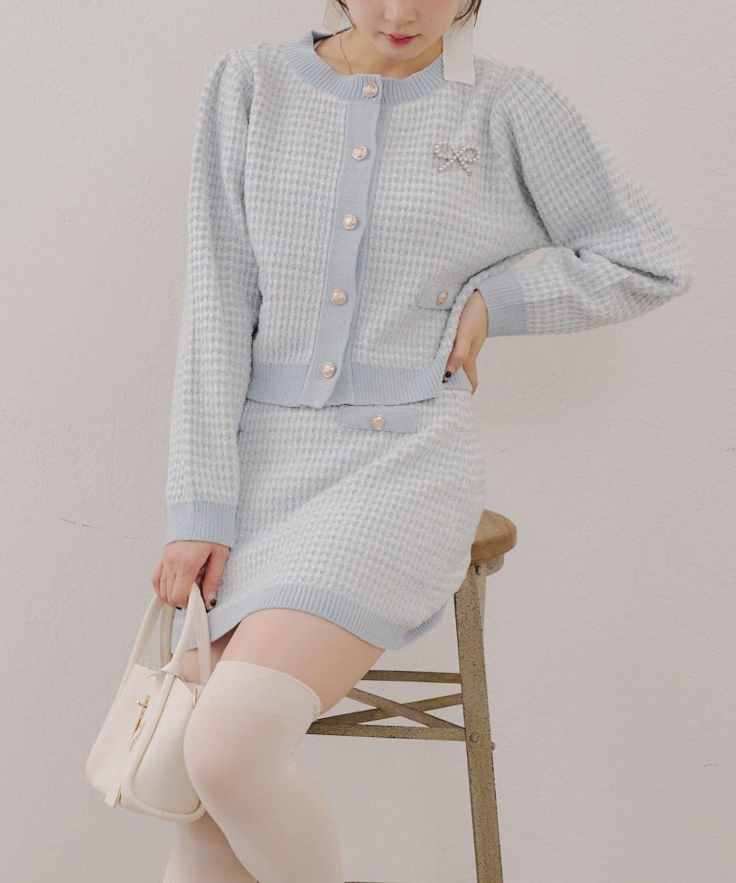 NICE CLAUP / OLIVE des OLIVE OUTLET(ナイスクラップ  / オリーブ デ オリーブ アウトレット) 【RMAF】モールラメツィードsetup