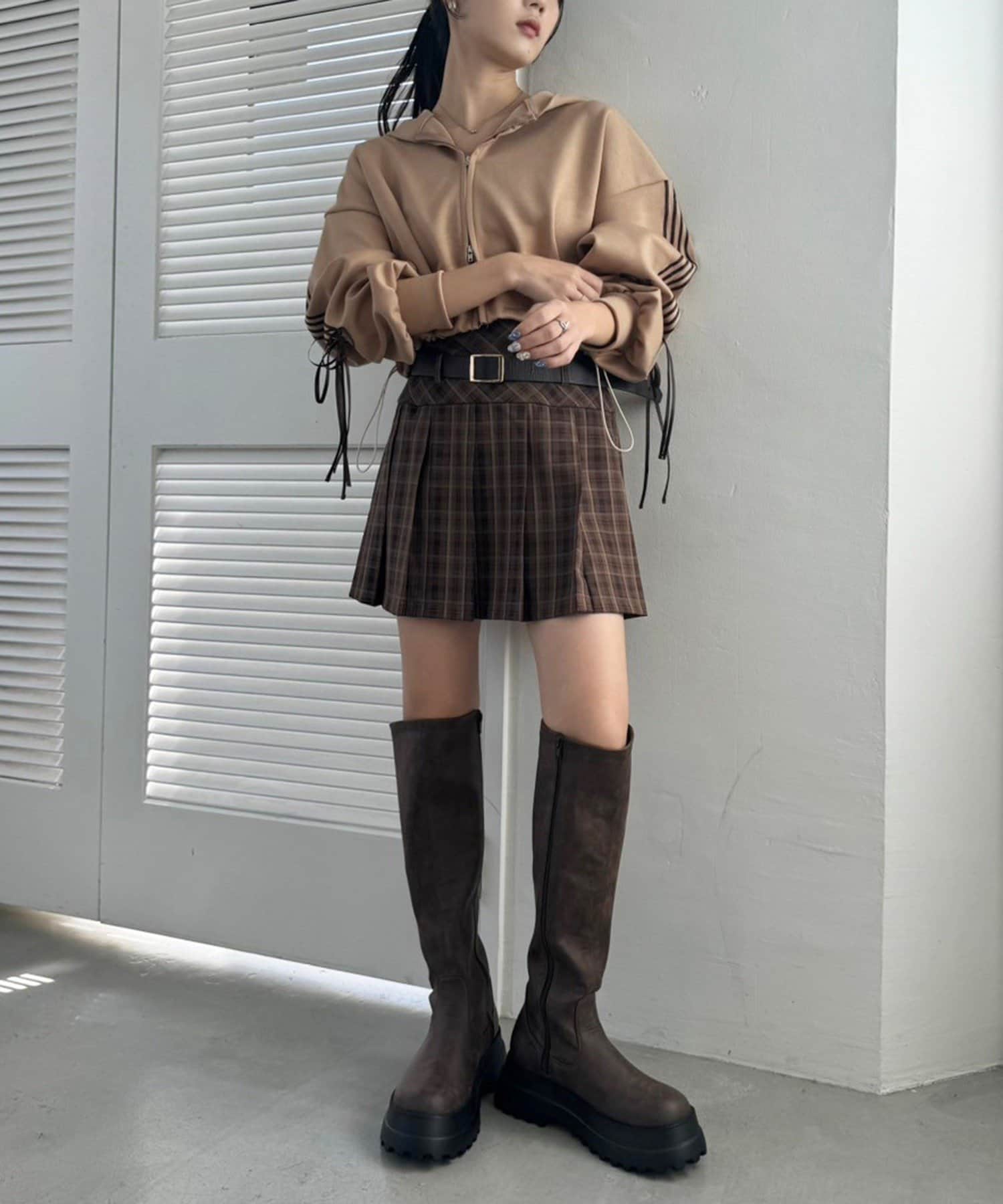 NICE CLAUP / OLIVE des OLIVE OUTLET(ナイスクラップ  / オリーブ デ オリーブ アウトレット) 【one after another】ラインパーカー