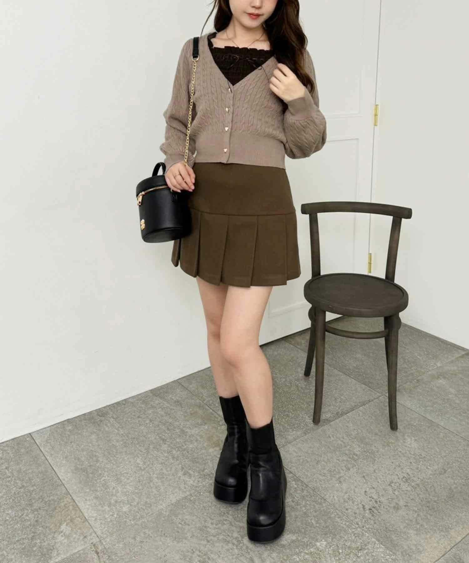 NICE CLAUP / OLIVE des OLIVE OUTLET(ナイスクラップ  / オリーブ デ オリーブ アウトレット) 【one after another】シャーリング長袖