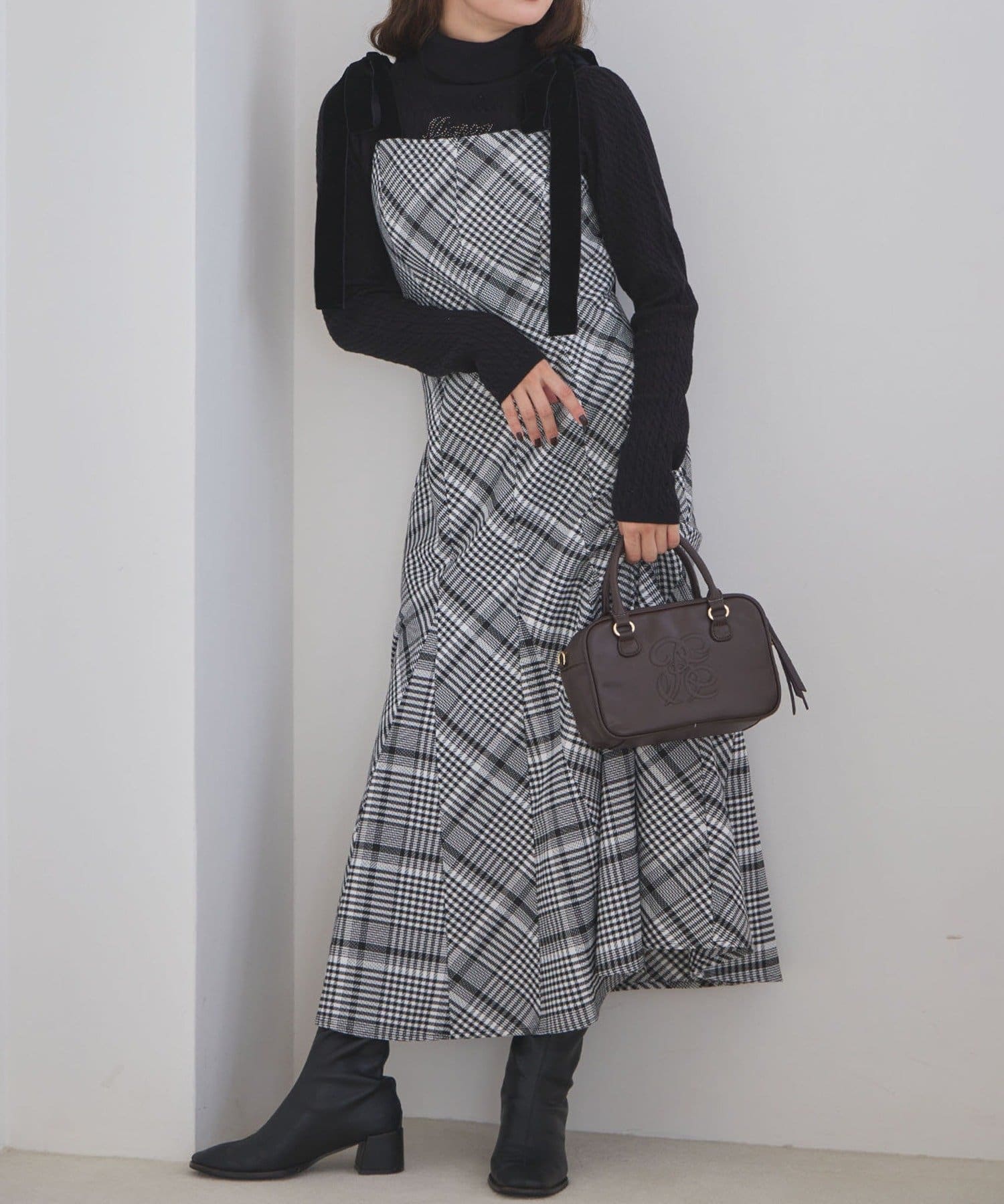 NICE CLAUP / OLIVE des OLIVE OUTLET(ナイスクラップ  / オリーブ デ オリーブ アウトレット) 【one after another】リボンキャミワンピ