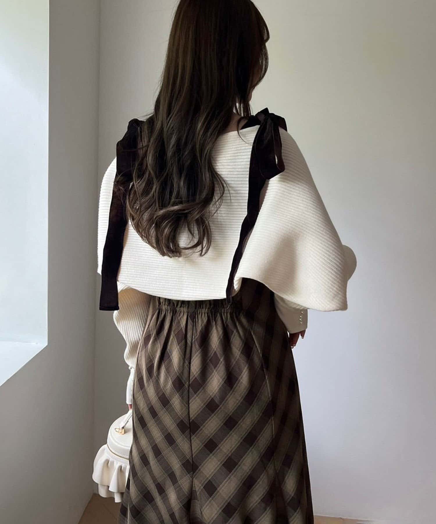 NICE CLAUP / OLIVE des OLIVE OUTLET(ナイスクラップ  / オリーブ デ オリーブ アウトレット) 【one after another】リボンキャミワンピ