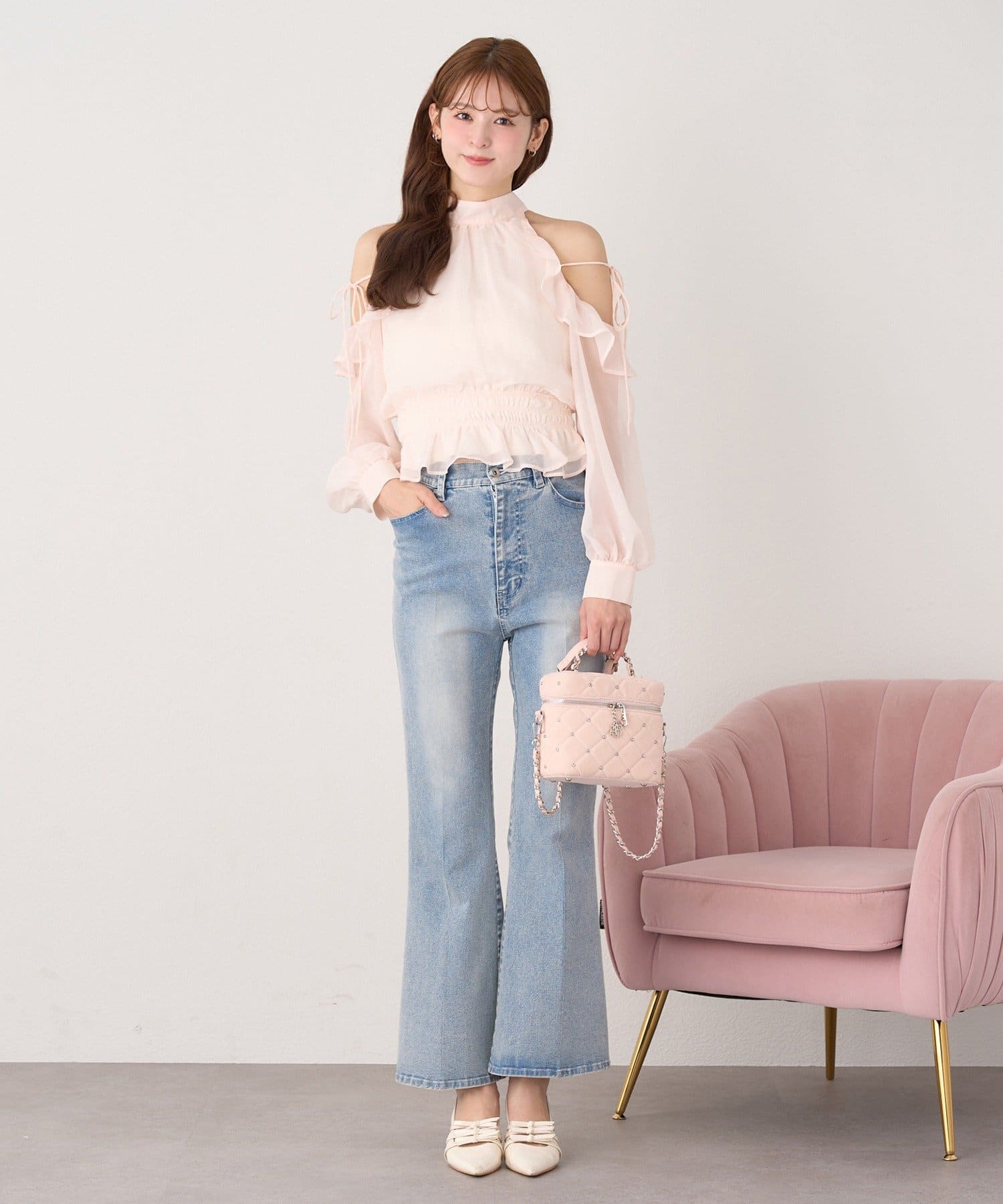 WEB限定】ストレッチ美脚デニムパンツ | one after another NICE