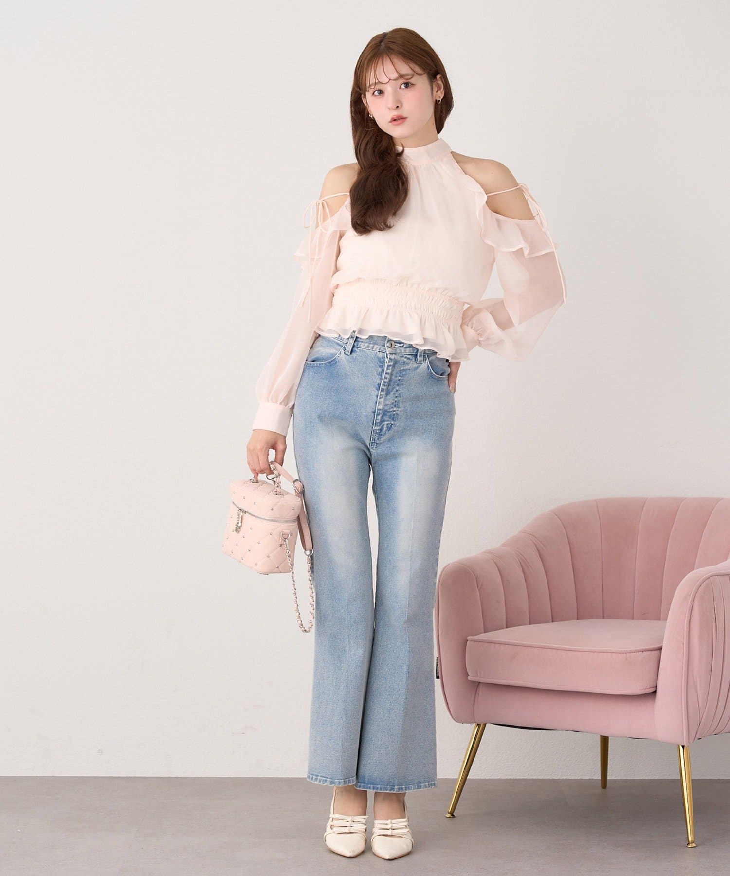 WEB限定】ストレッチ美脚デニムパンツ | one after another NICE