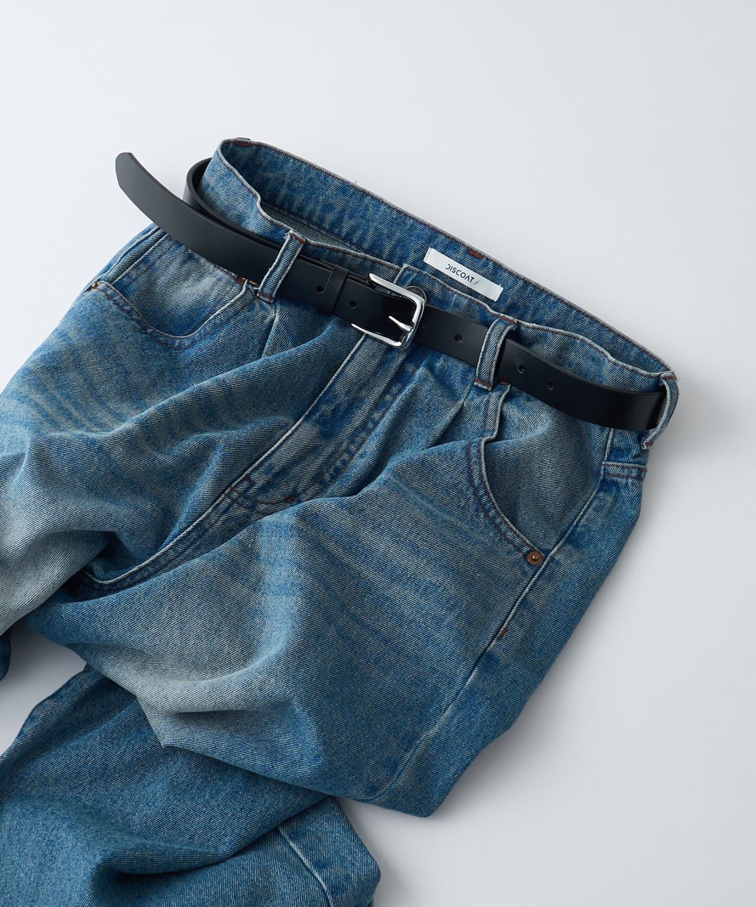 DISCOAT(ディスコート) 【amulle by DISCOAT】ニュアンスバックルレザーベルト