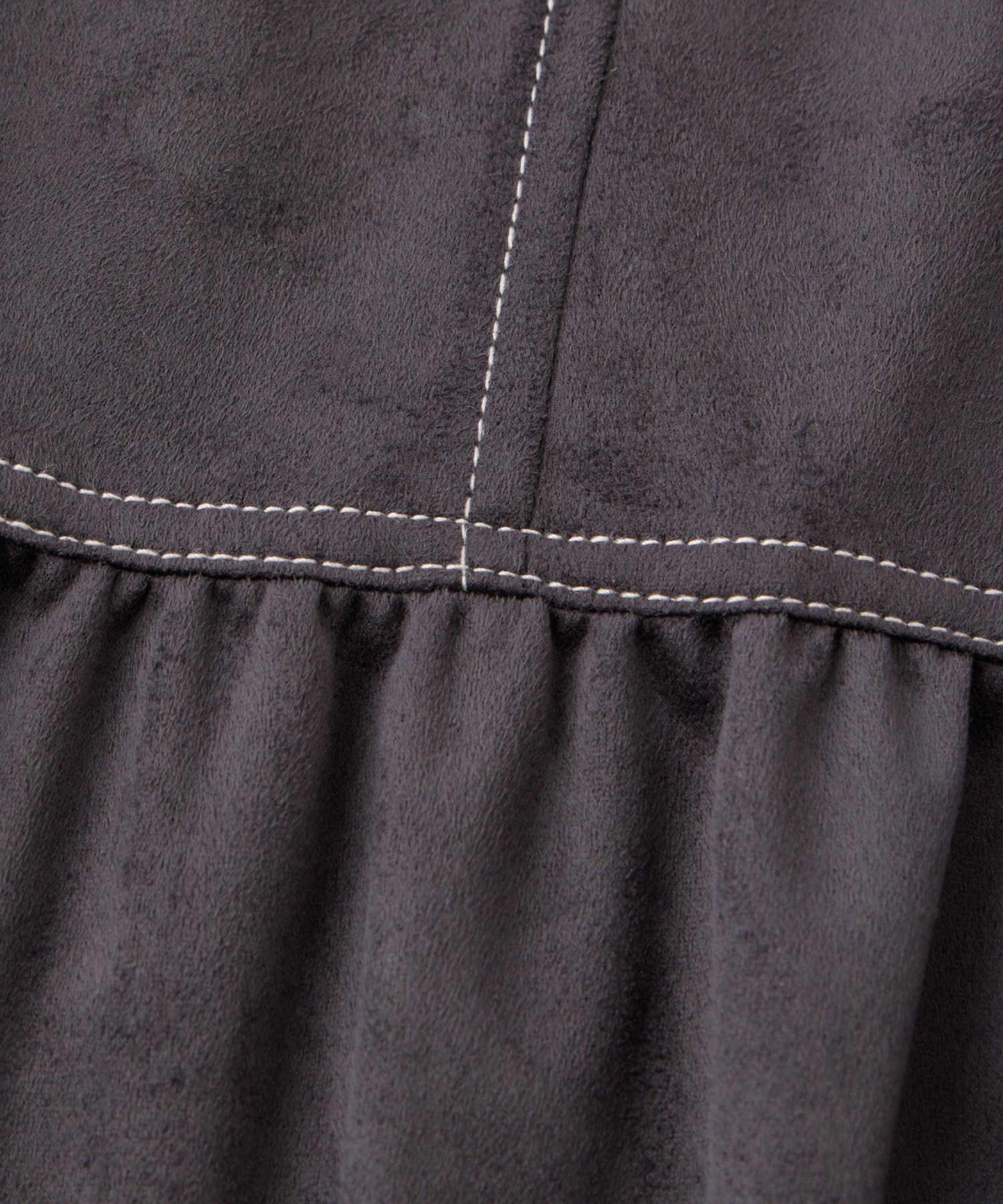 un dix cors(アンディコール) 《着こなしの幅が広がる》前後2WAYピーチスキンステッチワンピース