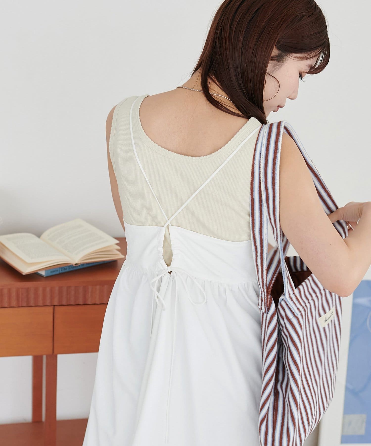 DISCOAT(ディスコート) 【WEB限定】ボリュームキャミワンピース