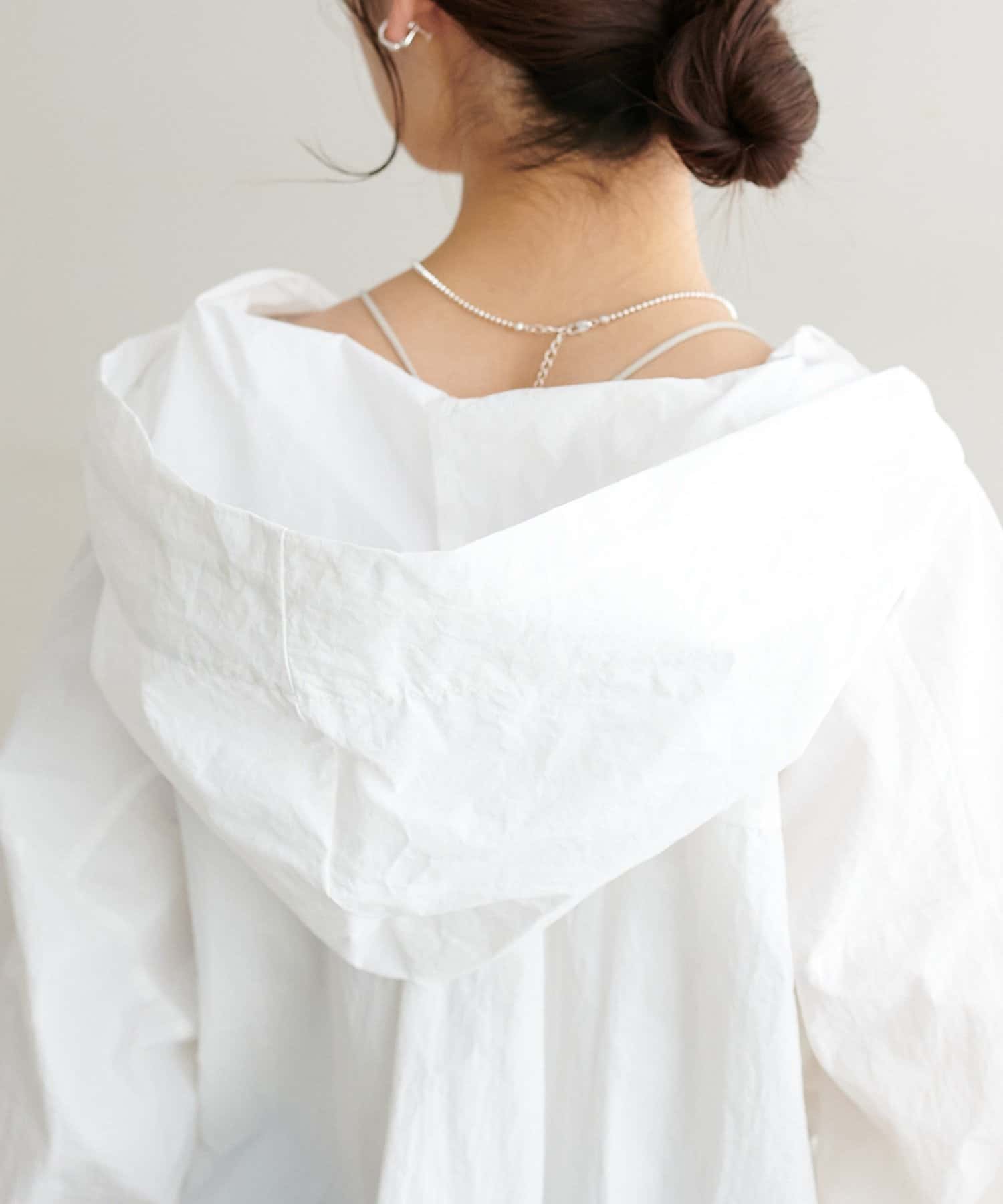 DISCOAT(ディスコート) 【WEB限定】ナイロンフードシャツブルゾン