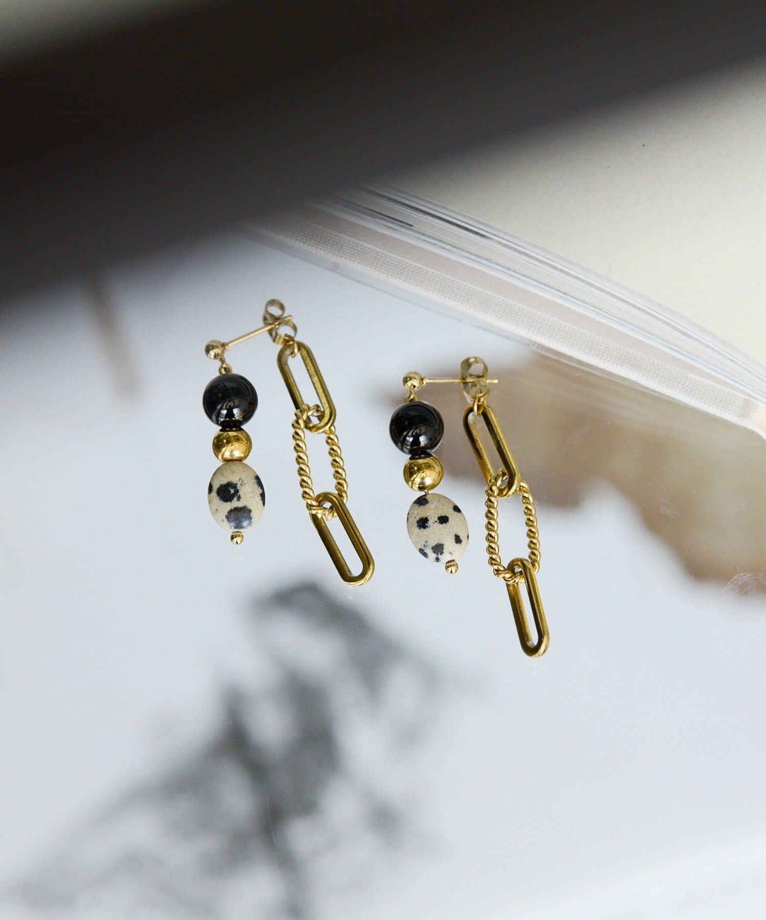 ear PAPILLONNER(イア パピヨネ) 《金属アレルギー対応/ステンレス》ダルメシアンピアス