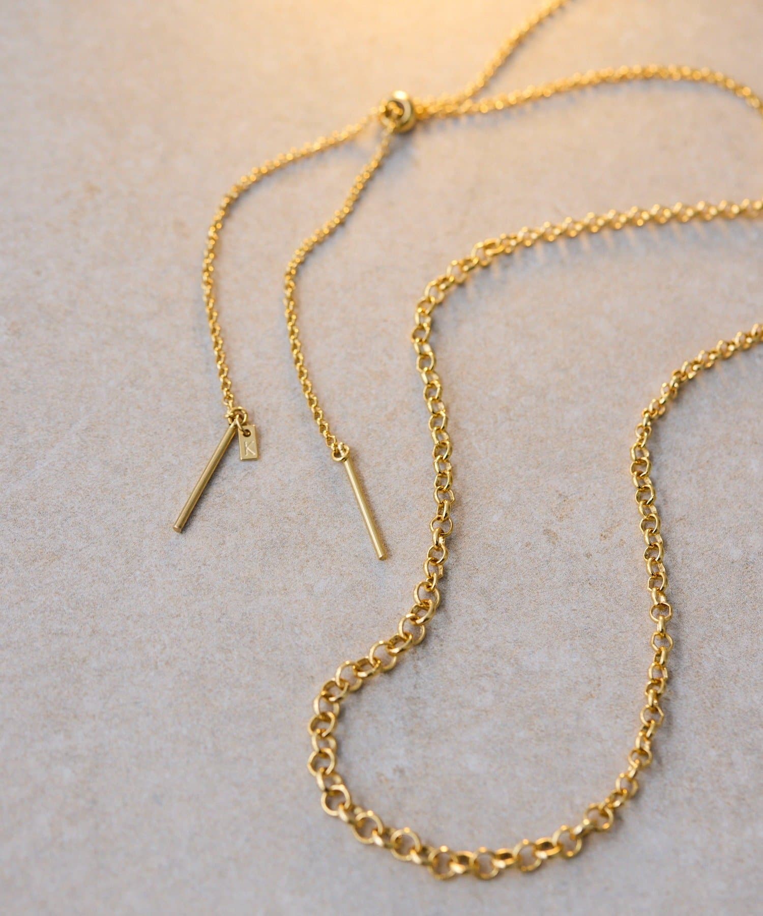 ear PAPILLONNER(イア パピヨネ) グラデーションスライドネックレス