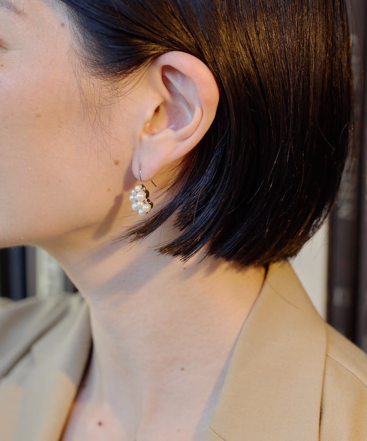 ear PAPILLONNER(イア パピヨネ) つぶつぶパールフックピアス