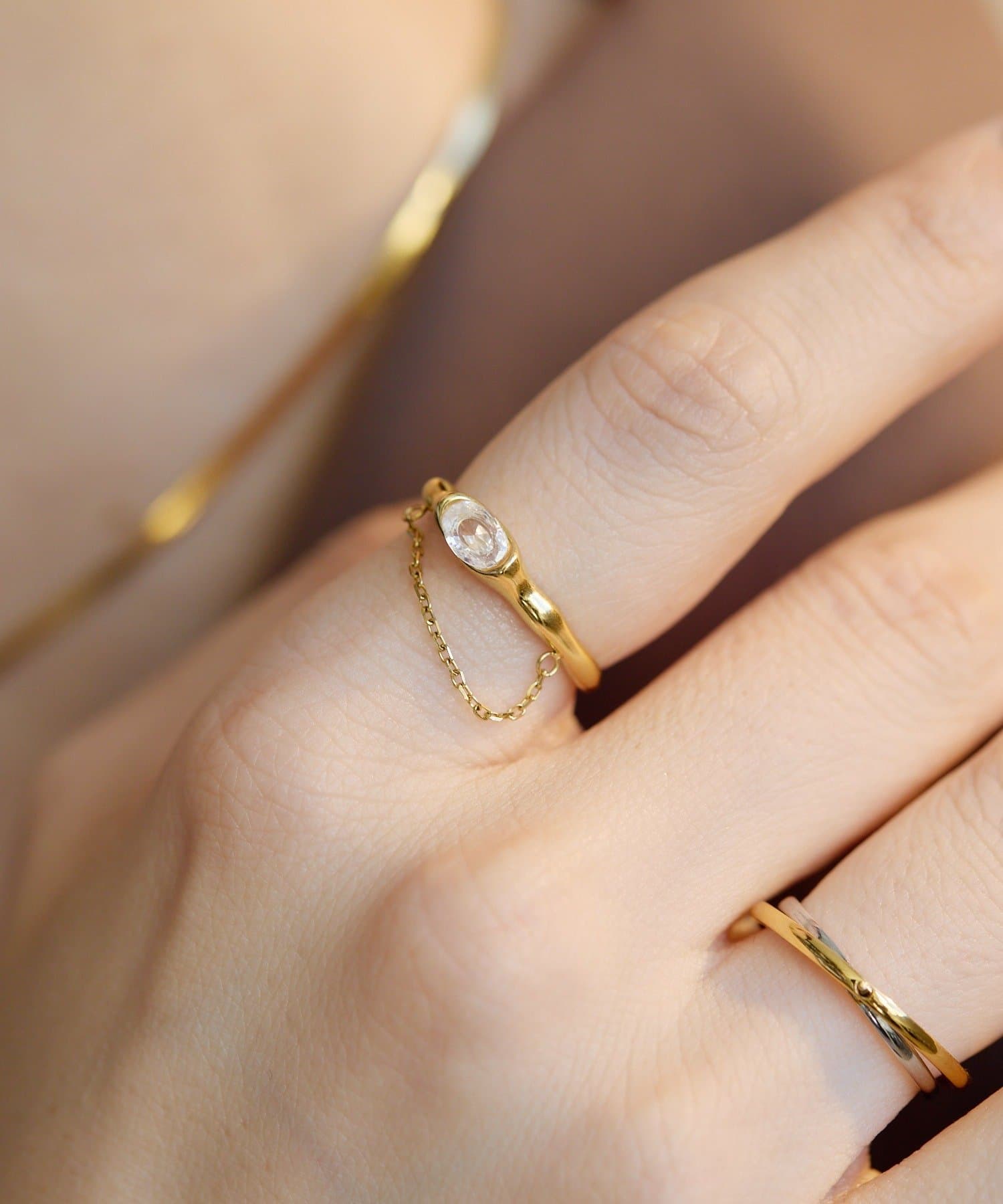 ear PAPILLONNER(イア パピヨネ) 《金属アレルギー対応/ステンレス》フロントチェーンリング