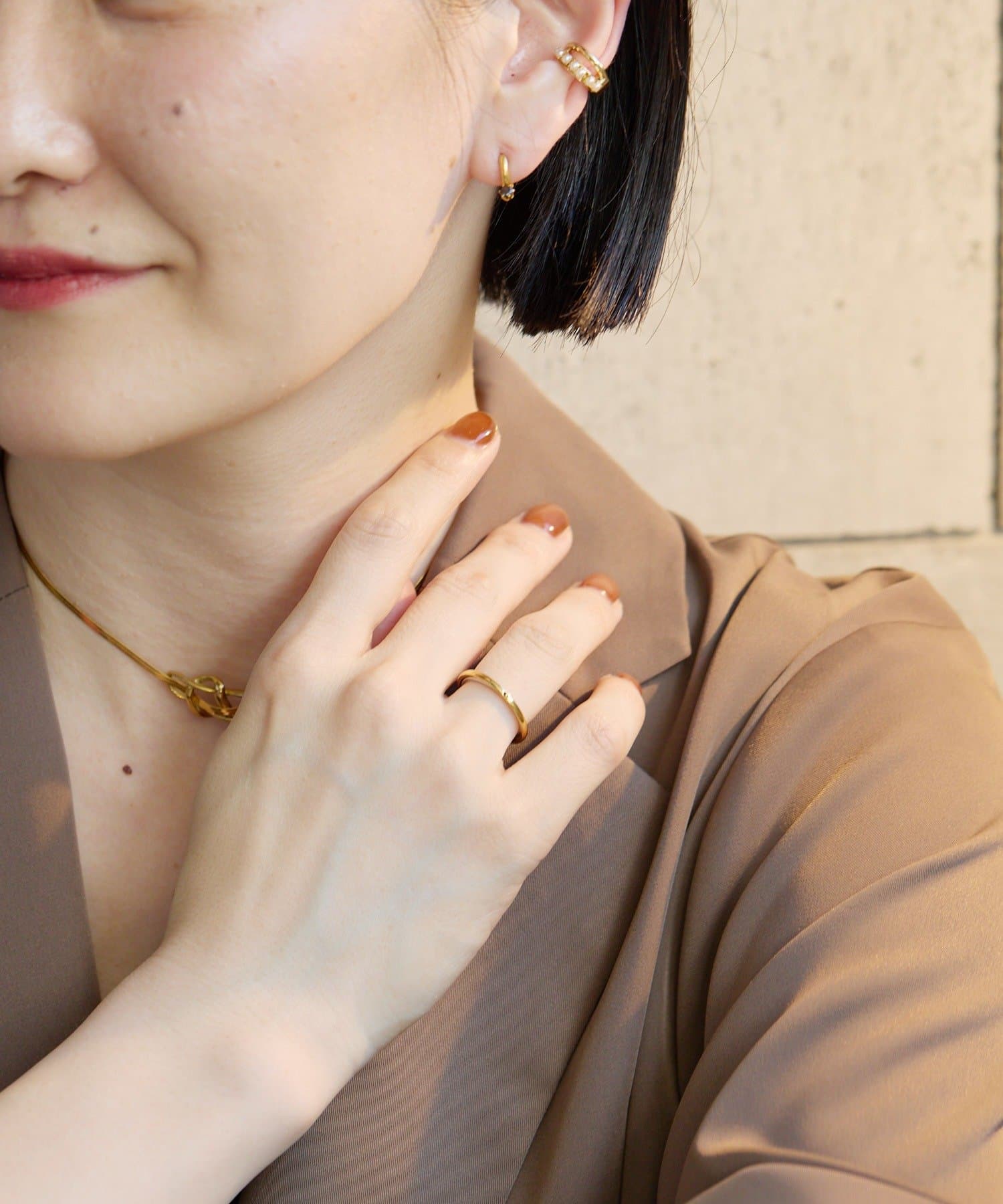 ear PAPILLONNER(イア パピヨネ) 《金属アレルギー対応/ステンレス》バイカラームーブリング