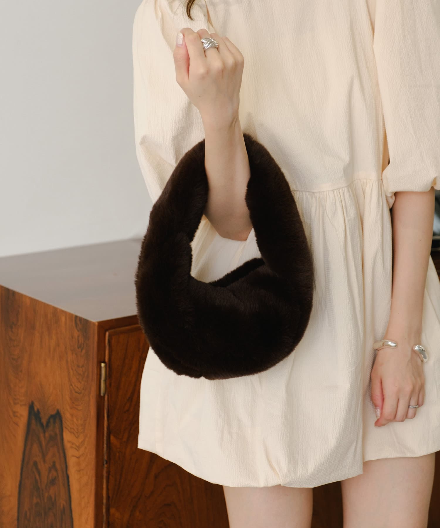 OUTLET(アウトレット) 【Kastane】ファーバッグ