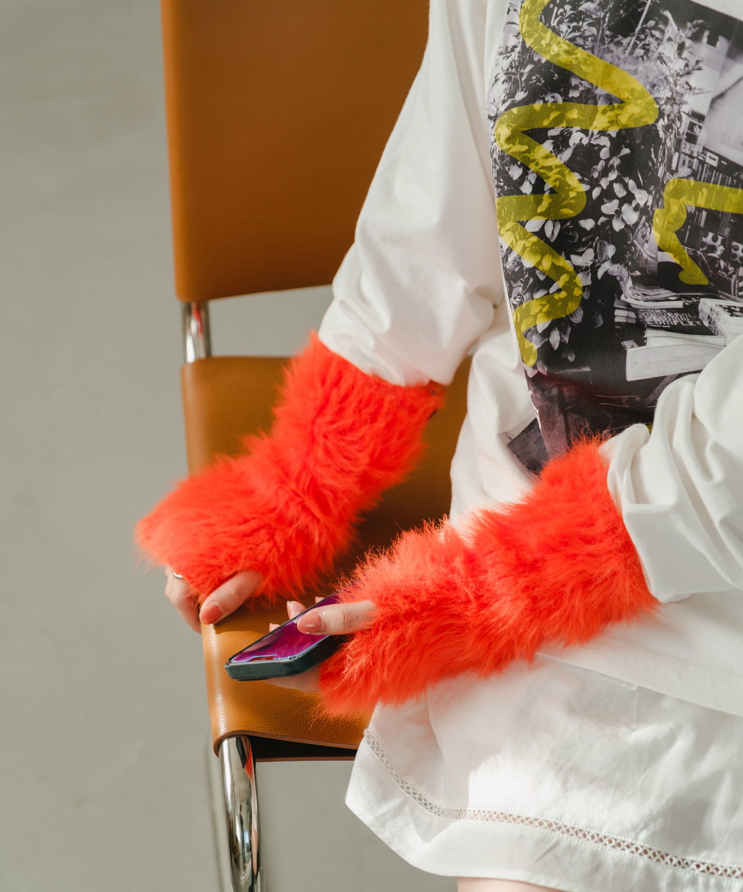 OUTLET(アウトレット) 【Kastane】ファーアームウォーマー