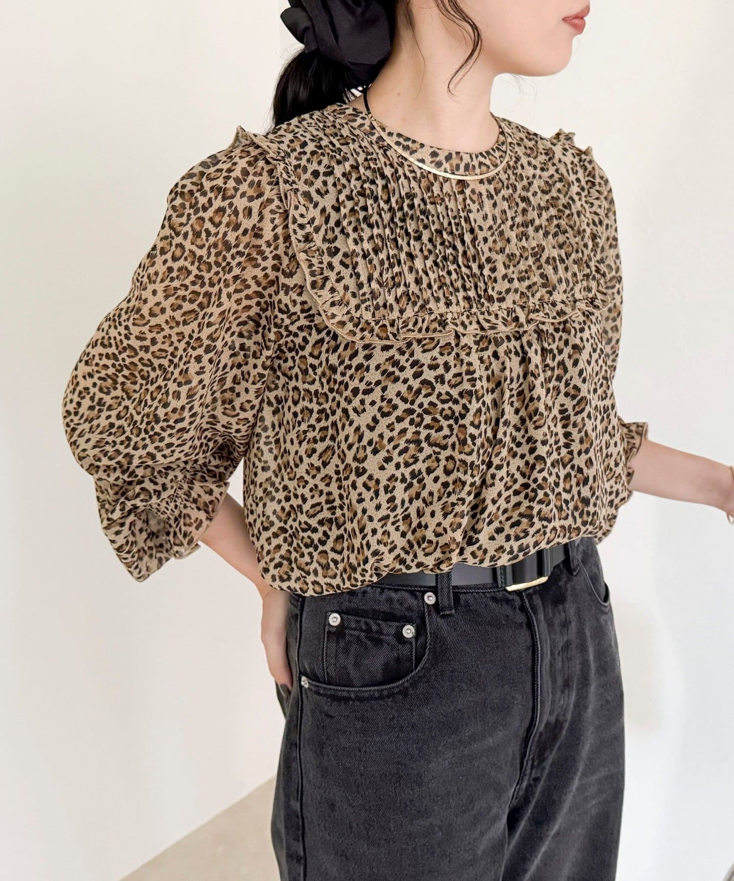 FREDY & GLOSTER(フレディ アンド グロスター) ピンタックギャザーブラウス