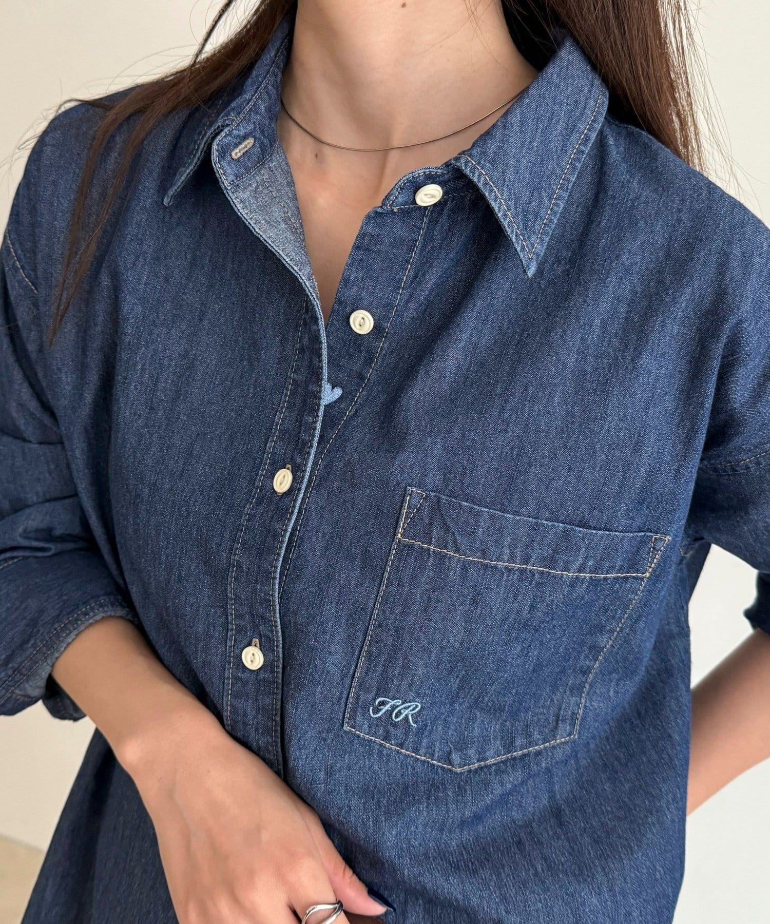 FREDY & GLOSTER(フレディ アンド グロスター) 【大人気リバイバル】FR刺繍デニムシャツ