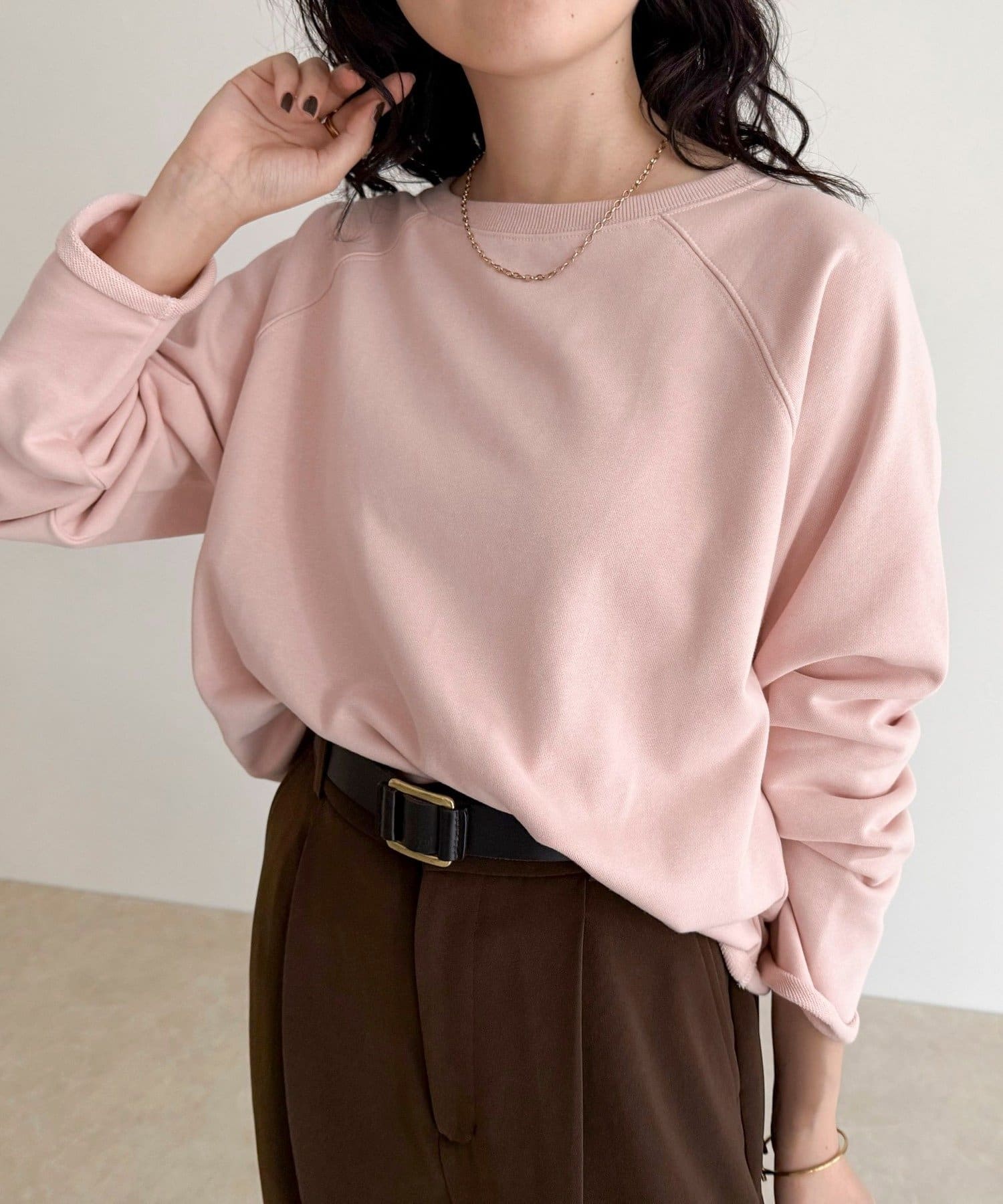 FREDY & GLOSTER(フレディ アンド グロスター) ミニ裏毛クロップドスウェットプルオーバー