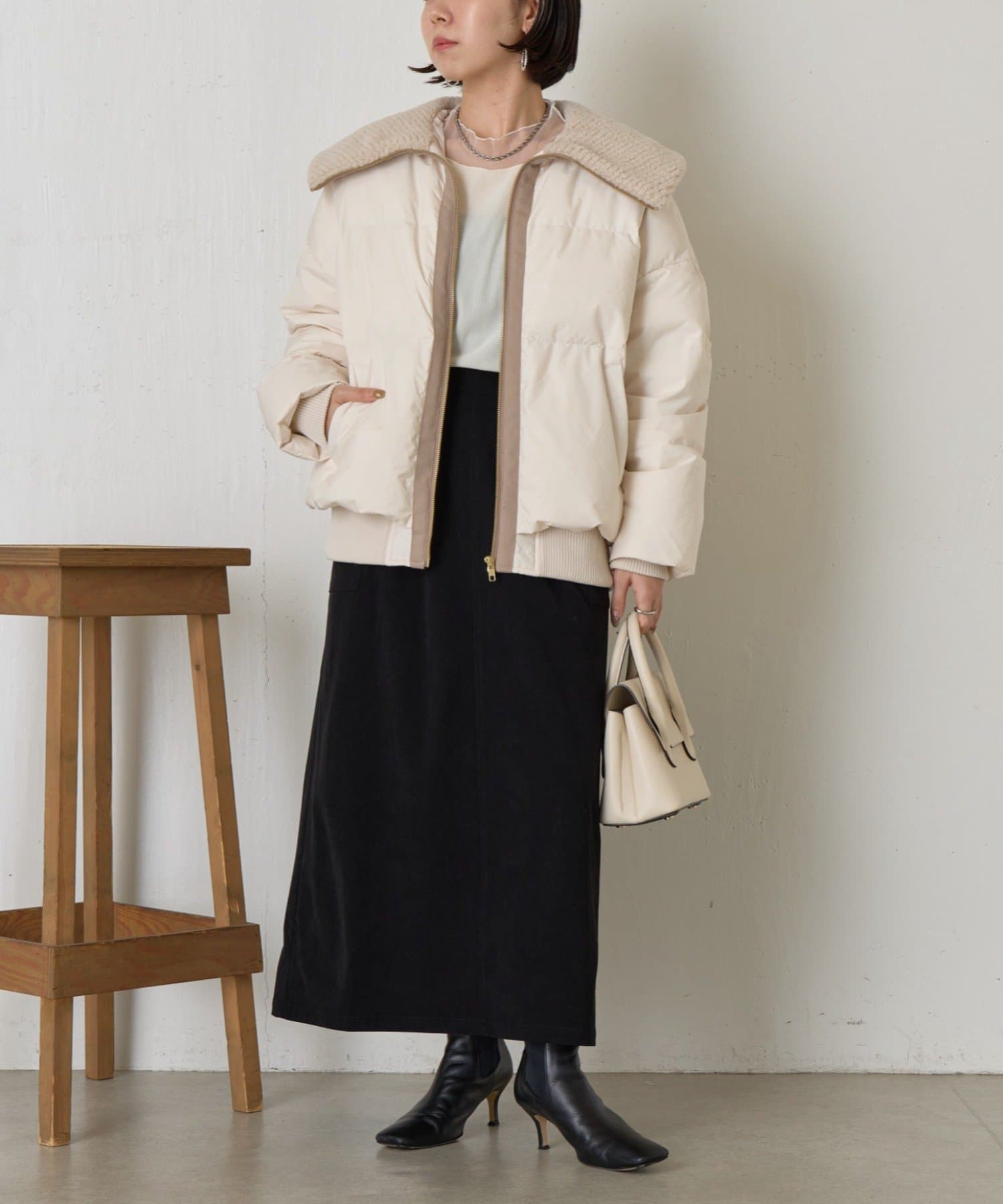 ボアカラーラインジャケット | Jena espace merveilleux(ジェナ