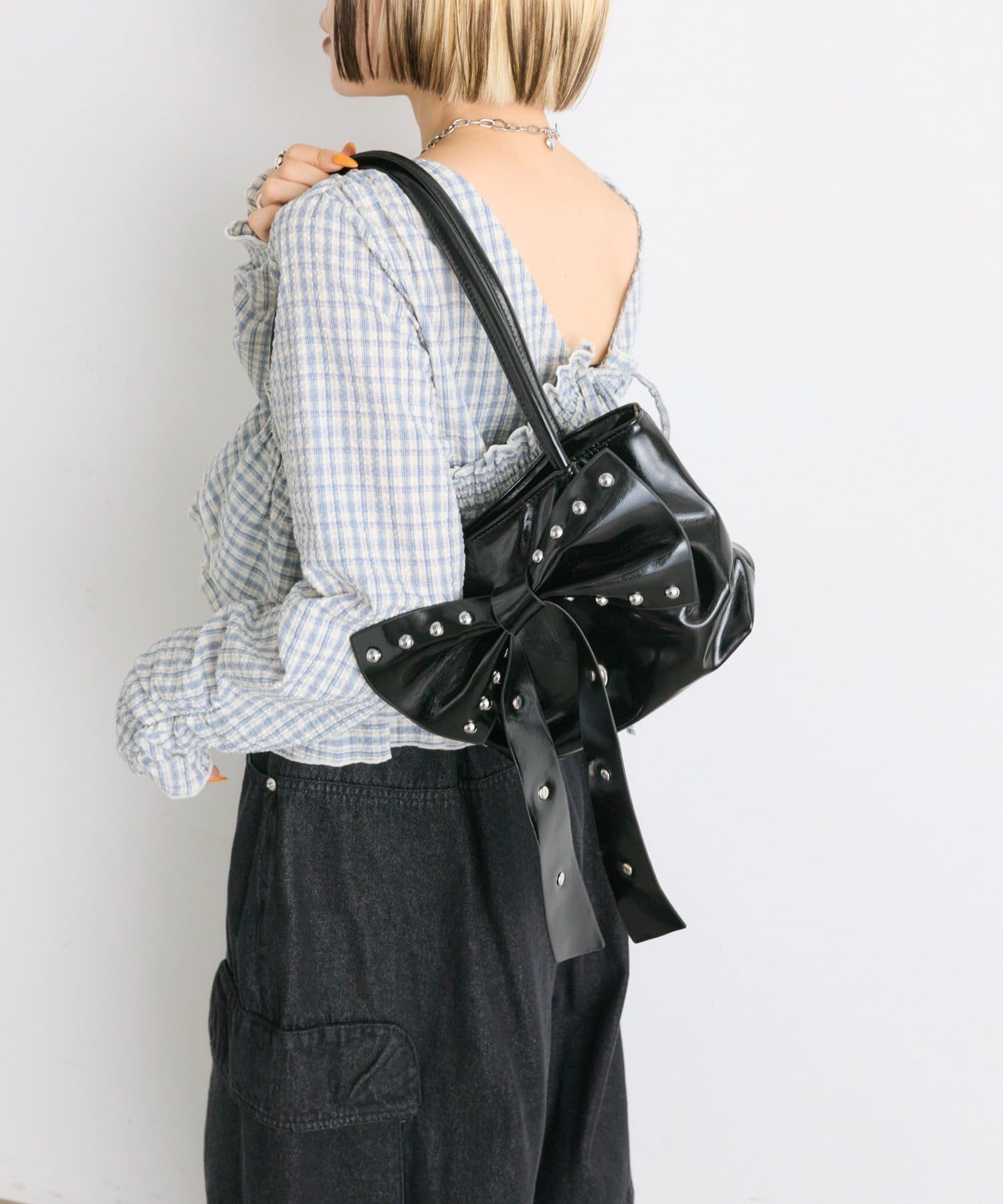 w closet(ダブルクローゼット) リボンショルダーBAG