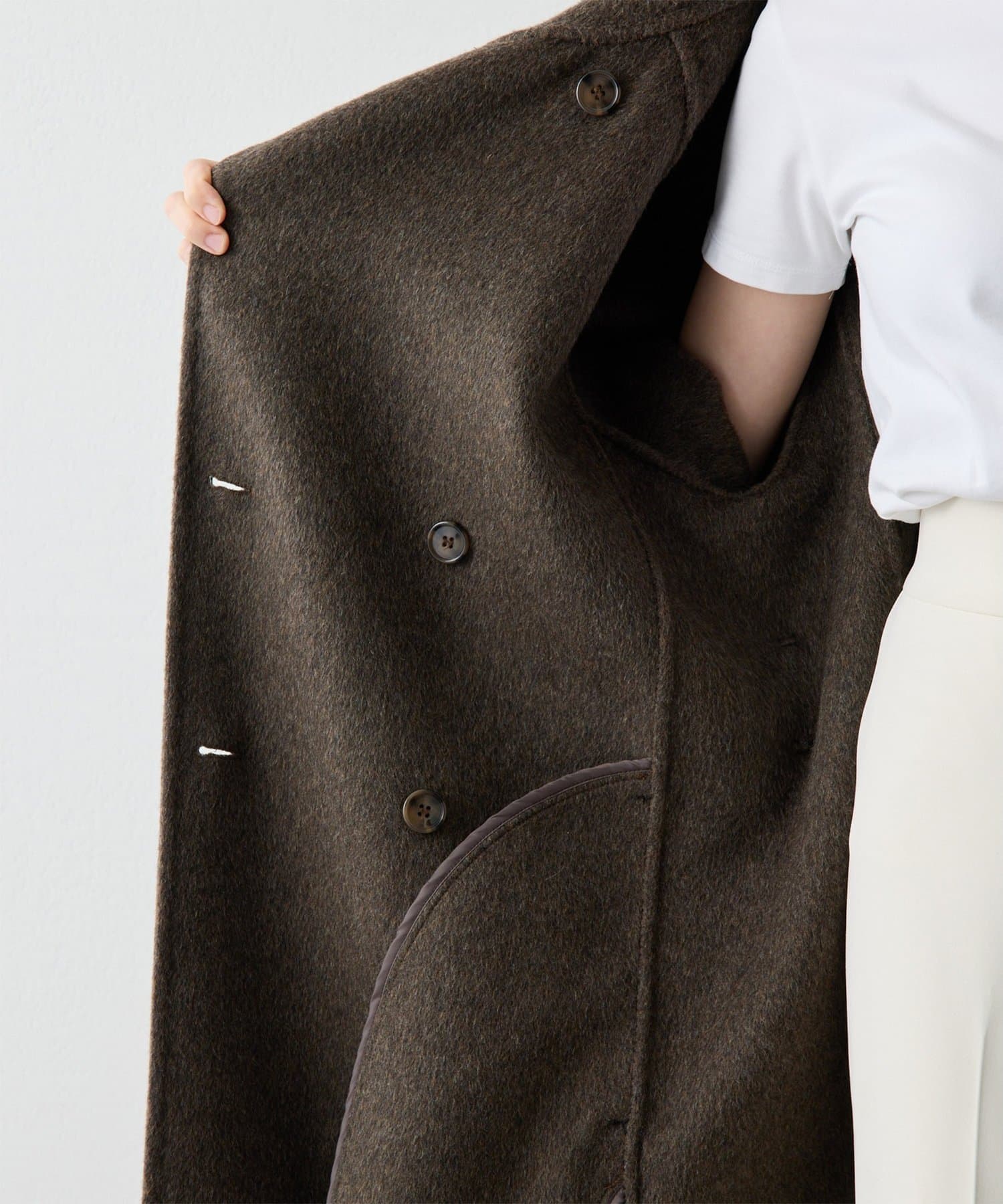 Whim Gazette(ウィム ガゼット) 【Christian AKS】Wool Double Coat