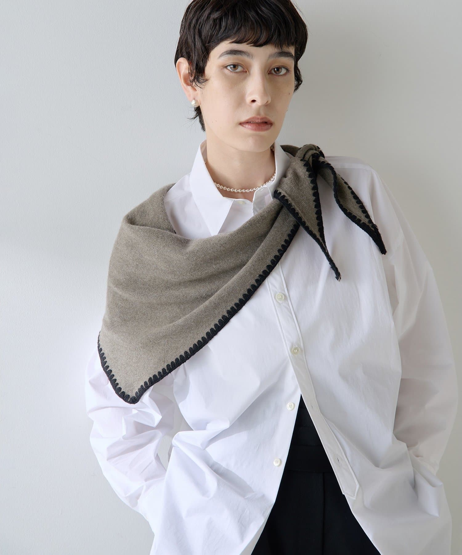 Whim Gazette(ウィム ガゼット) 【Christian AKS】Wool Stitch Stole